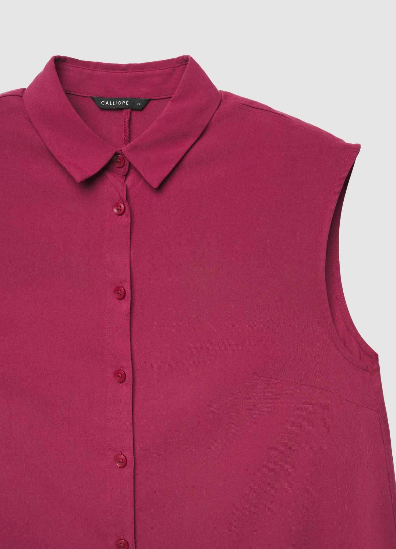 Camicia lunga smanicata tinta unita - Image 5