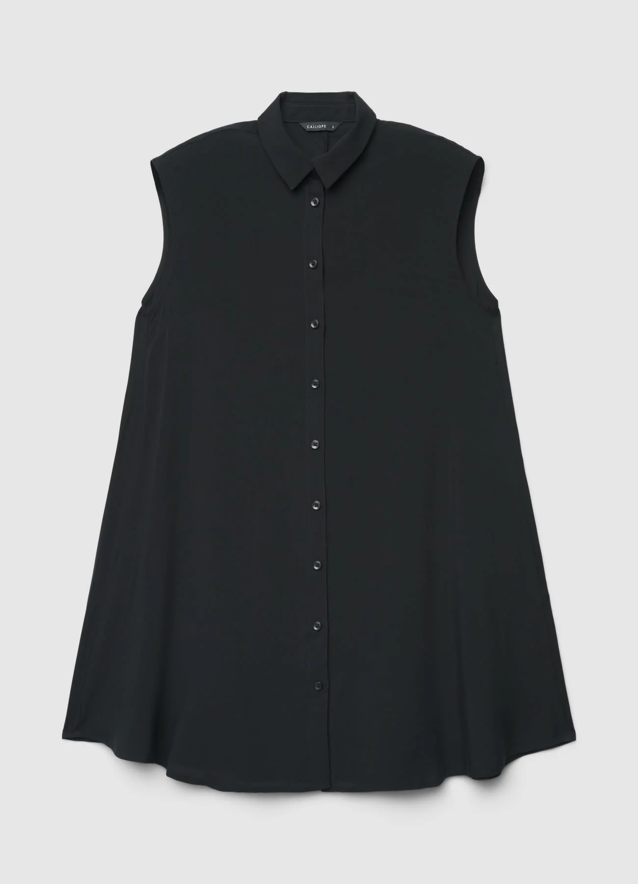 Camicia lunga smanicata tinta unita - Image 5