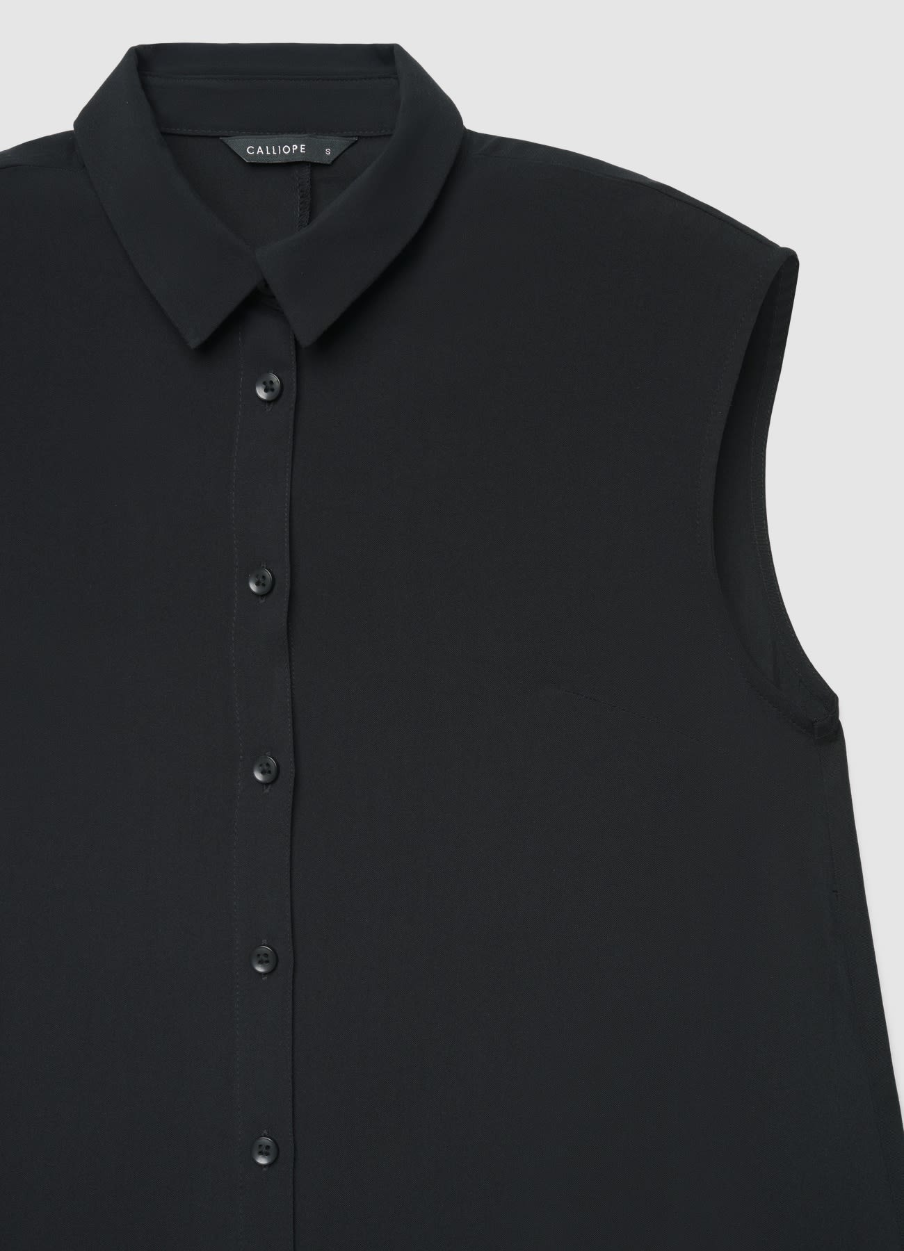 Camicia lunga smanicata tinta unita - Image 6