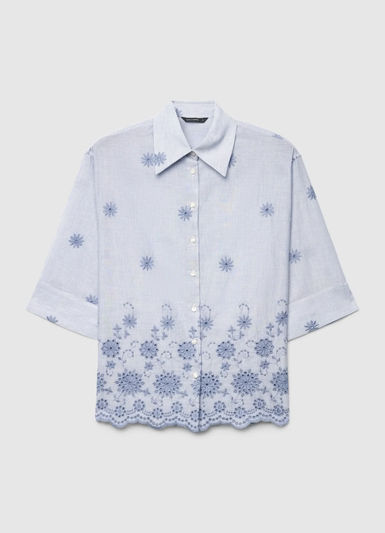 Camicia over con ricamo sangallo - Image 6