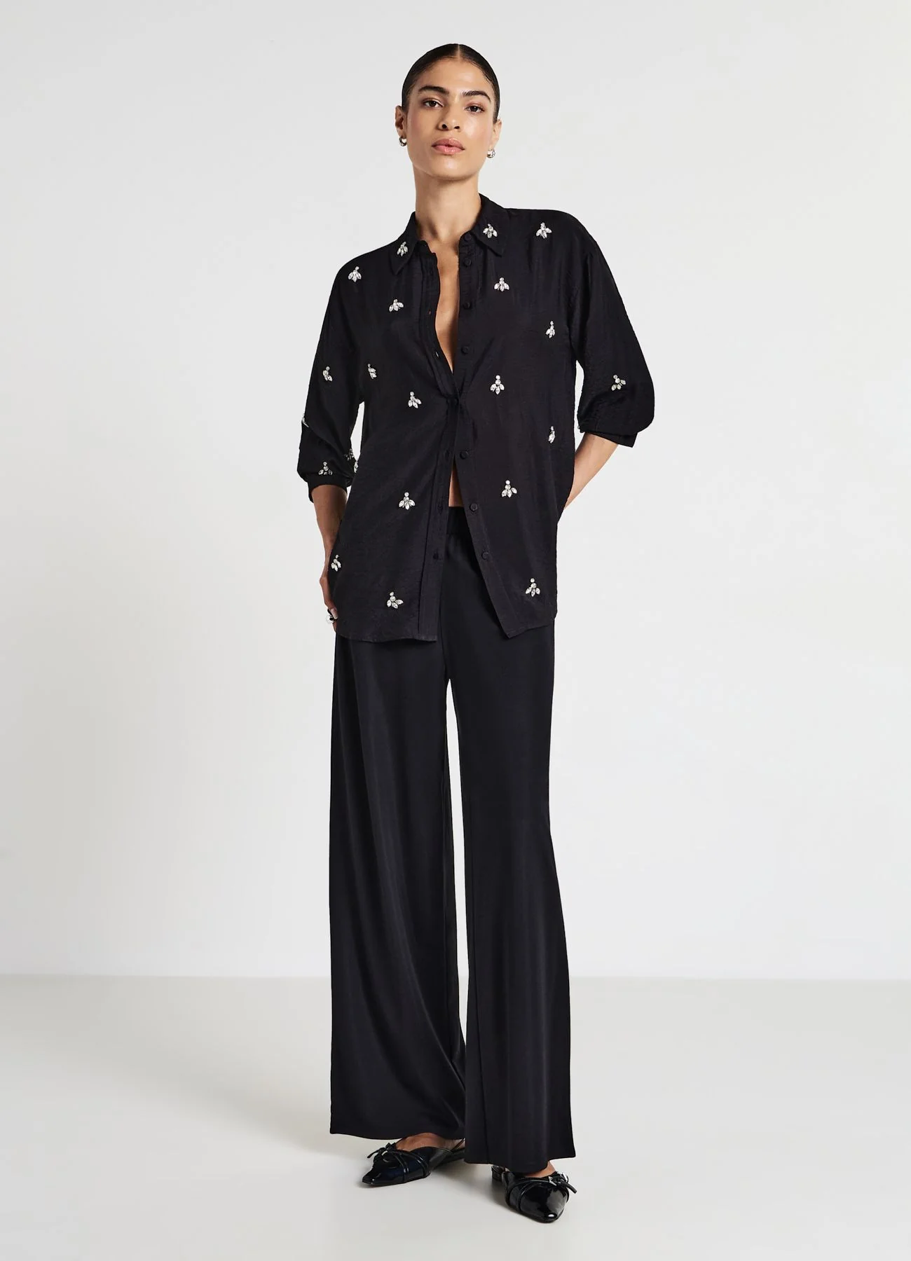 Camicia oversize applicazioni