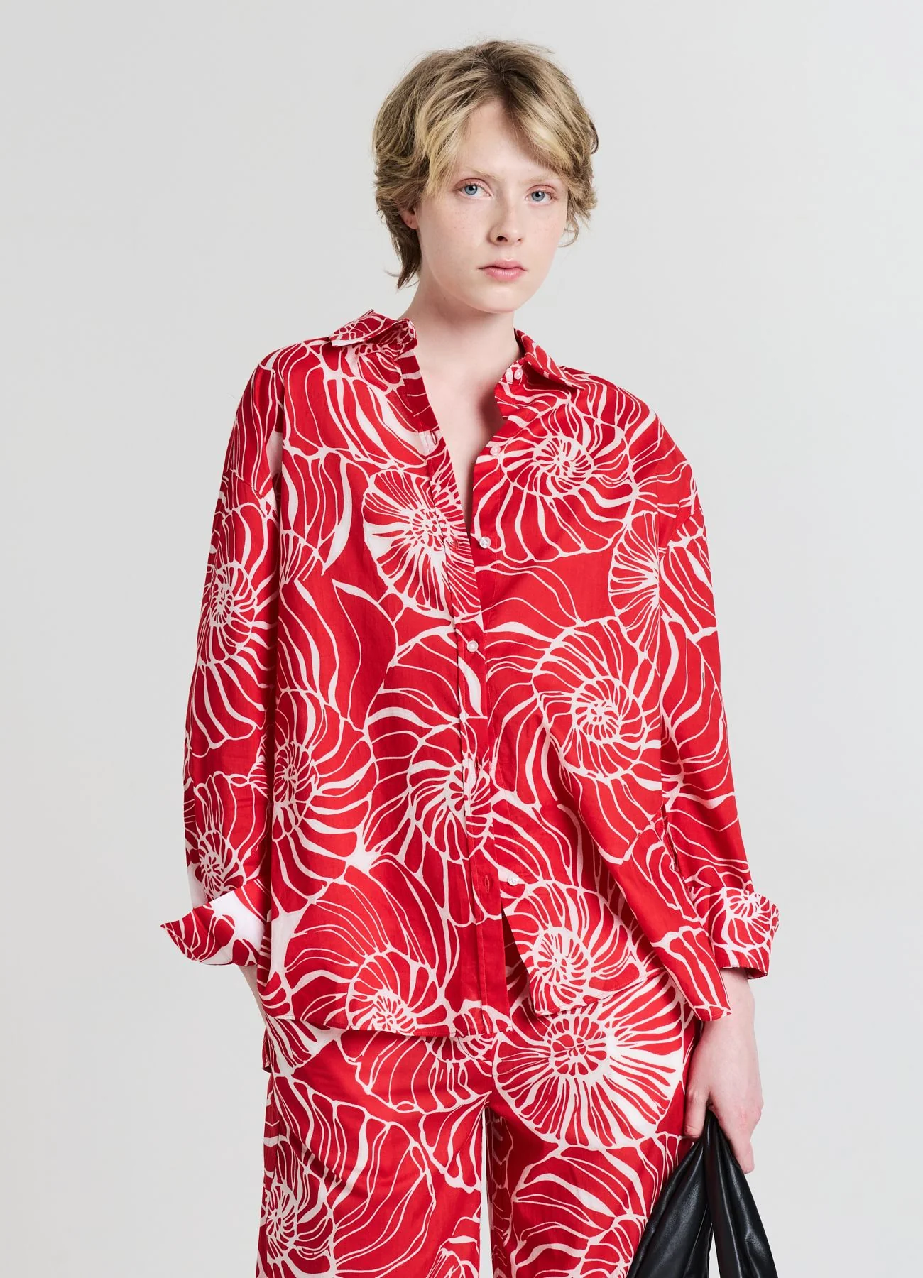Camicia oversize fantasia conchiglie - Image 3