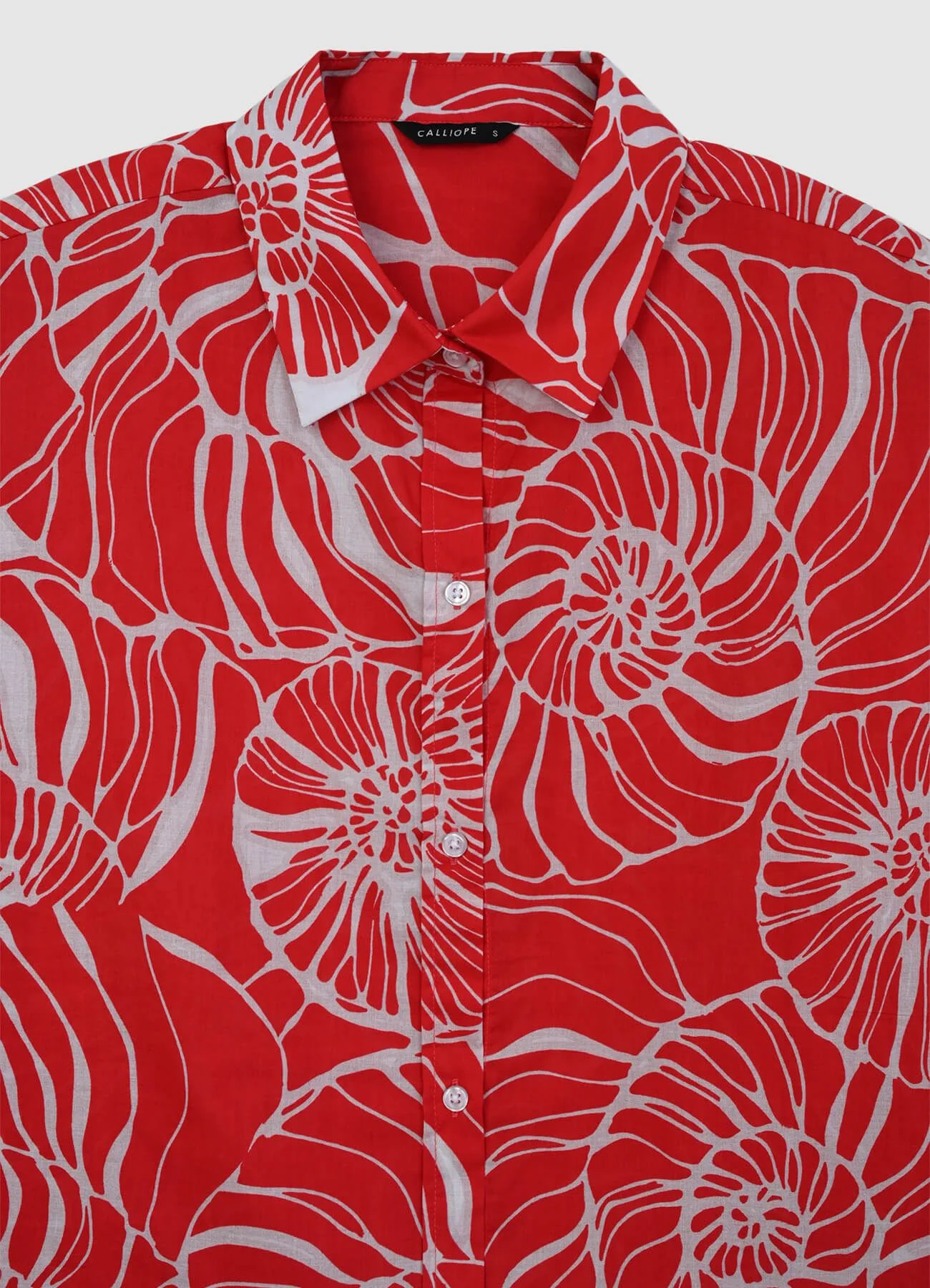 Camicia oversize fantasia conchiglie - Image 5
