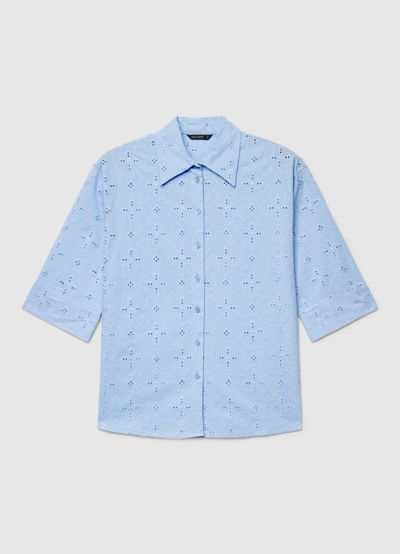 Camicia oversize in sangallo - Image 4