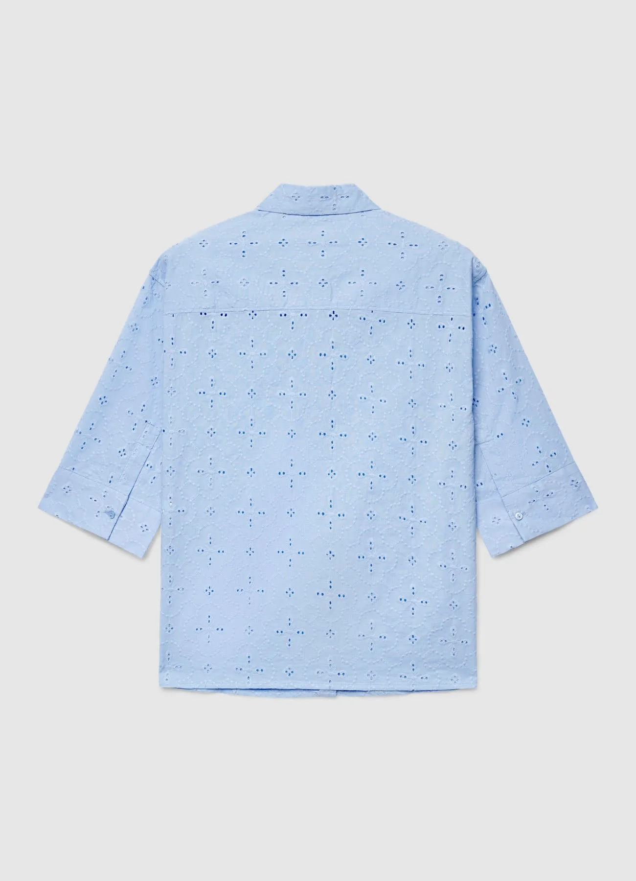 Camicia oversize in sangallo - Image 5
