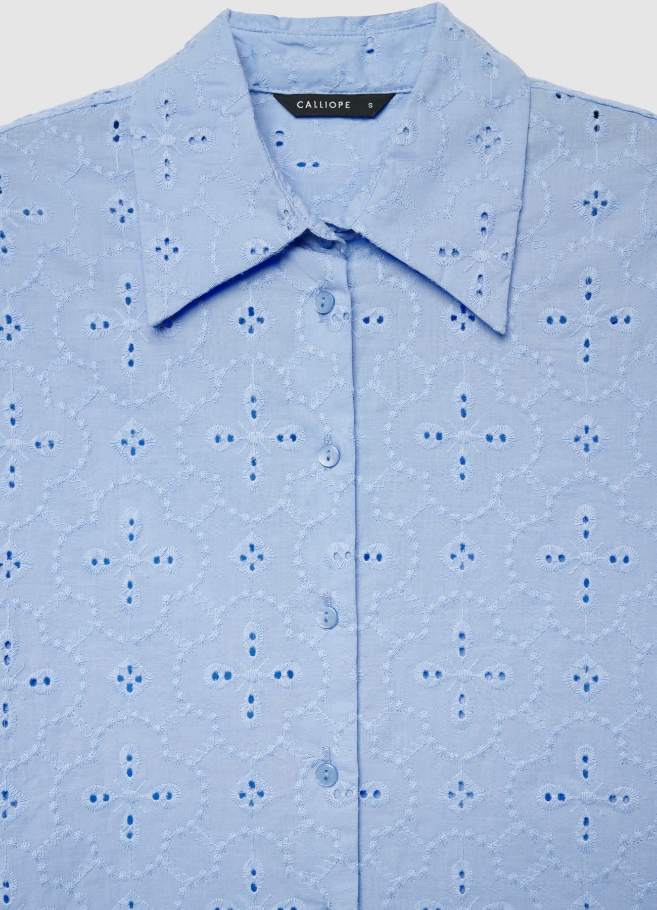 Camicia oversize in sangallo - Image 6