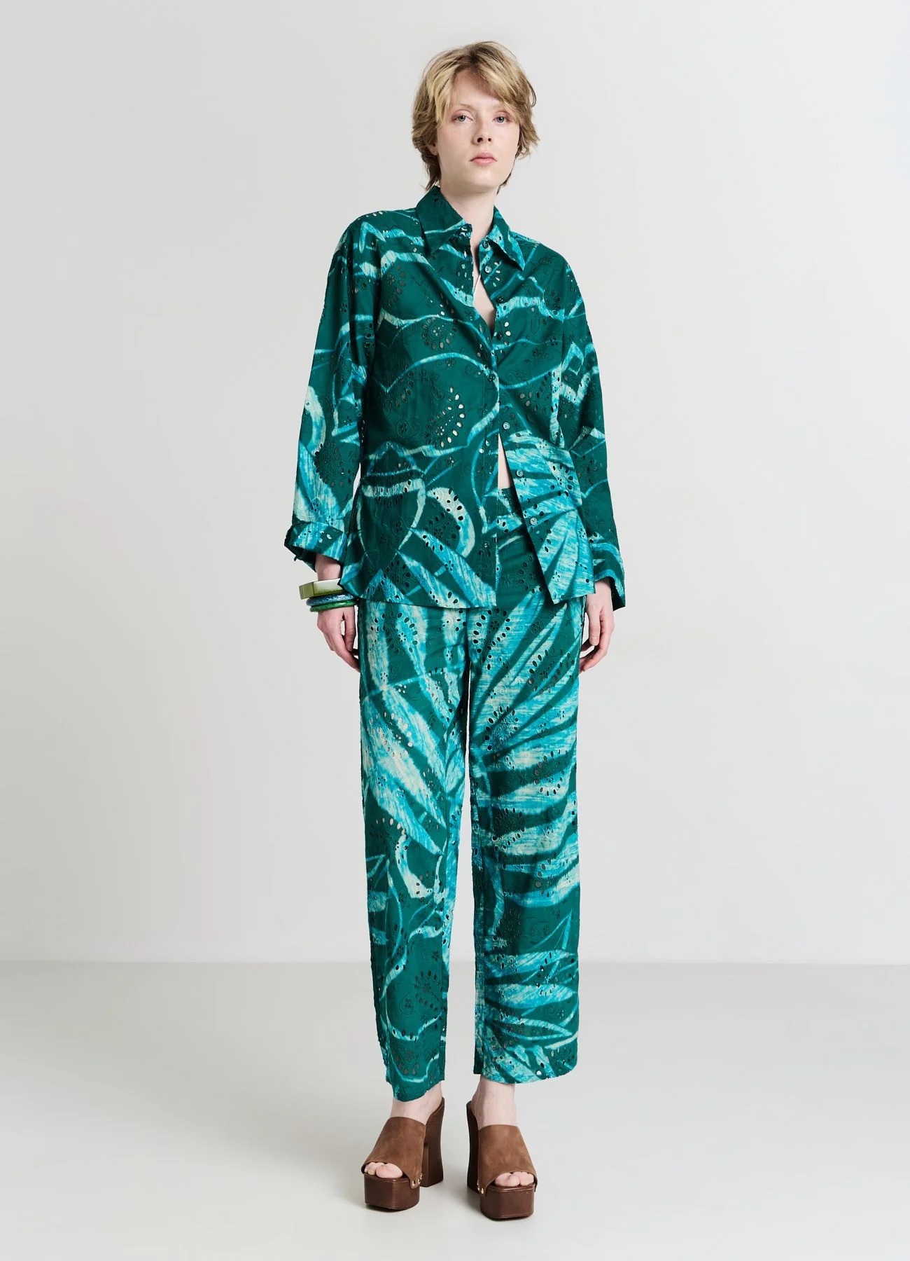 Camicia oversize sangallo fantasia - Image 2