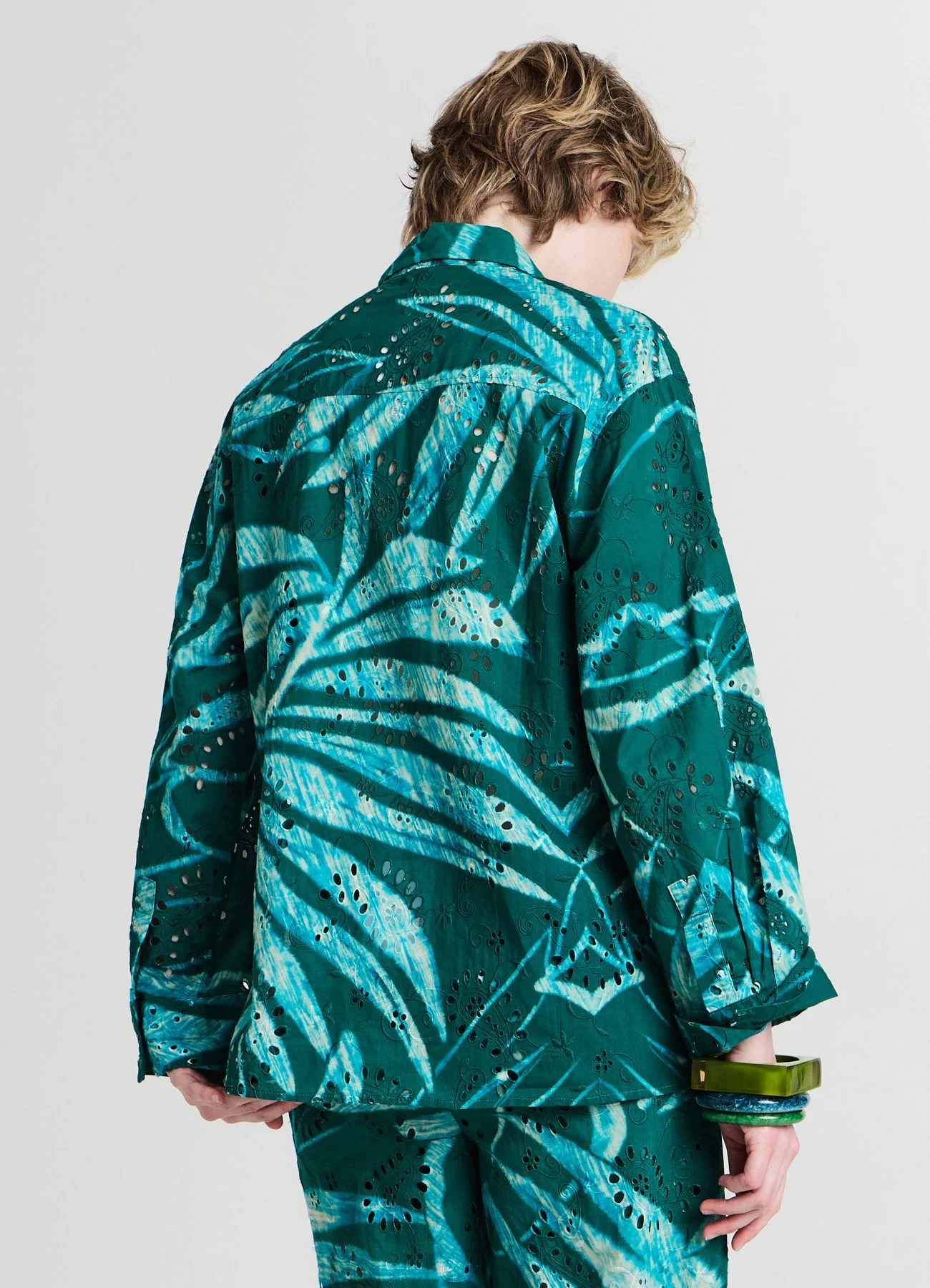 Camicia oversize sangallo fantasia - Image 3