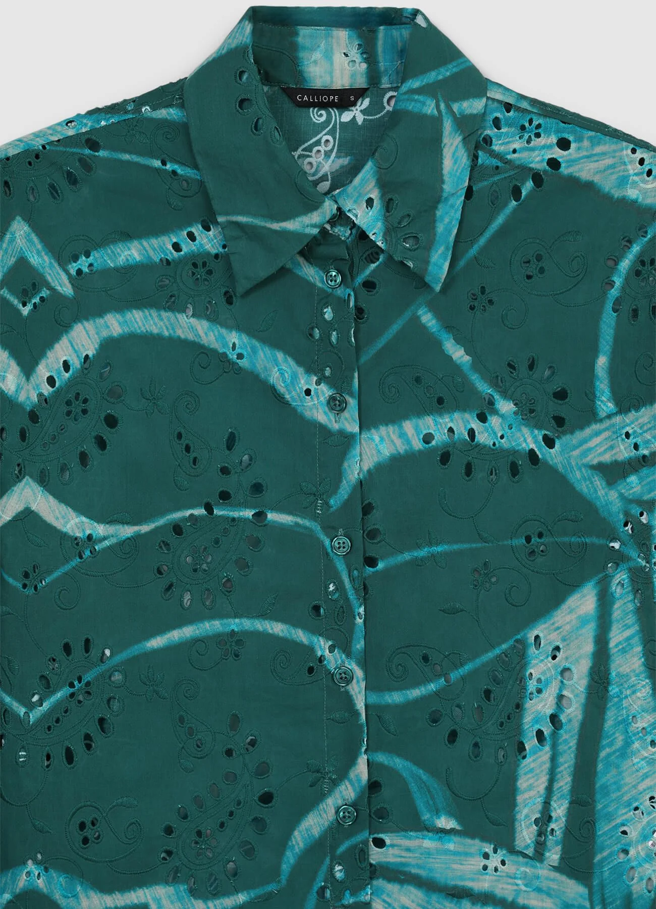 Camicia oversize sangallo fantasia - Image 5
