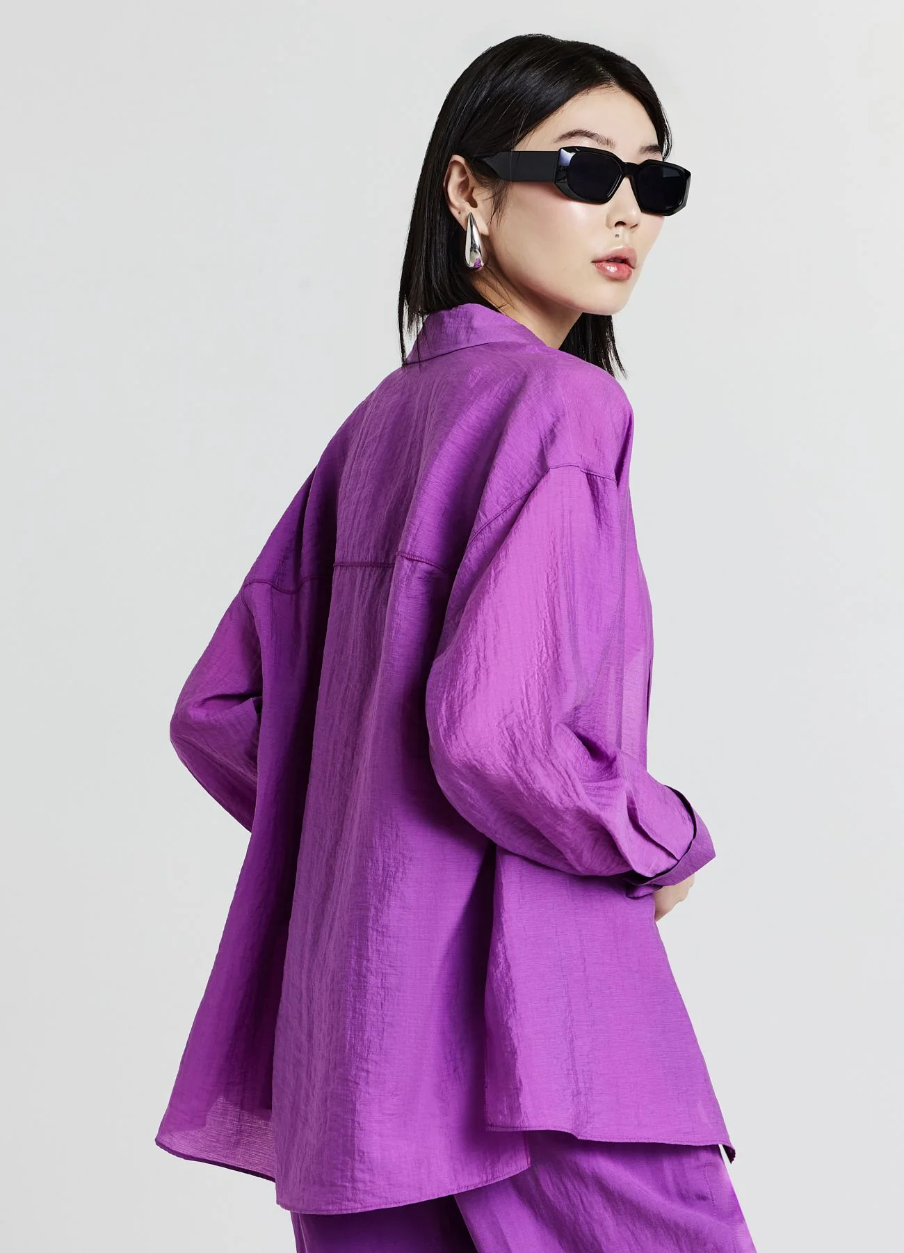 Camicia oversize trasparente - Image 2