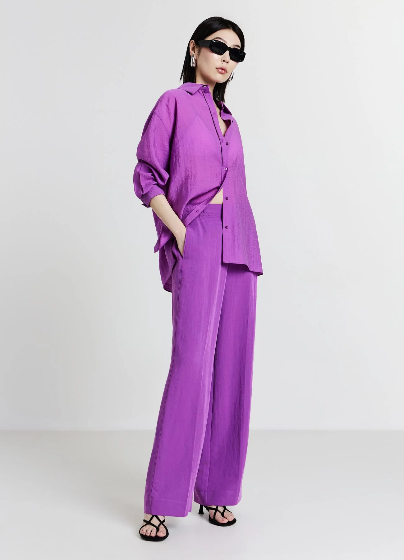 Camicia oversize trasparente - Image 3