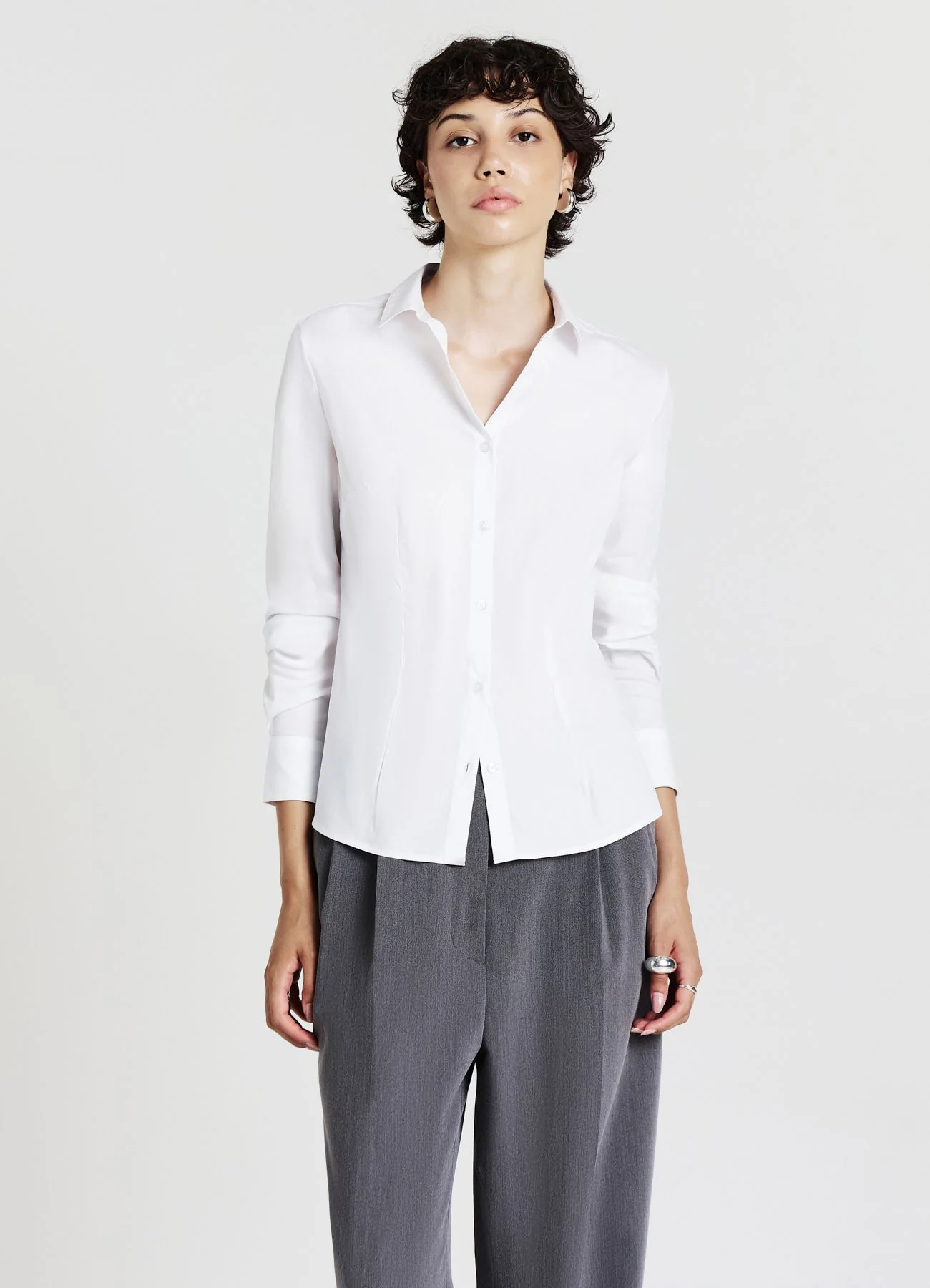 Camicia popeline slim fit