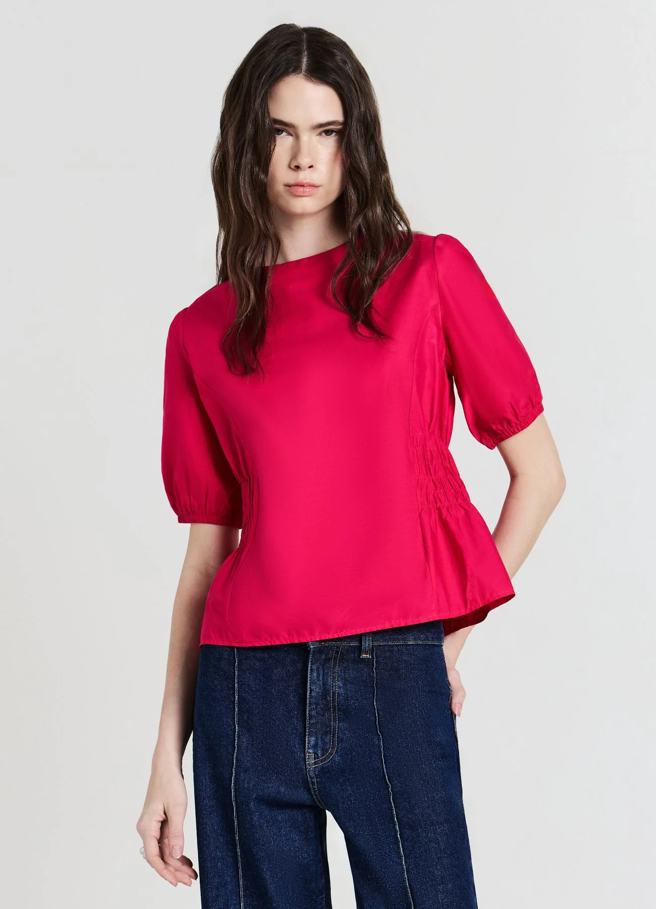 Camicia punto smock