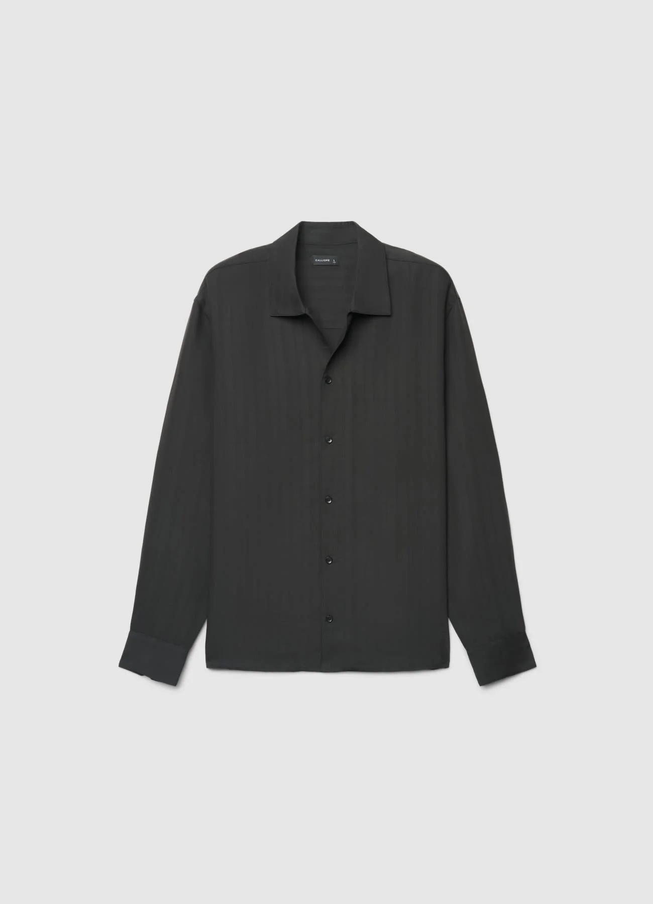 Camicia righe jacquard tono su tono - Image 5