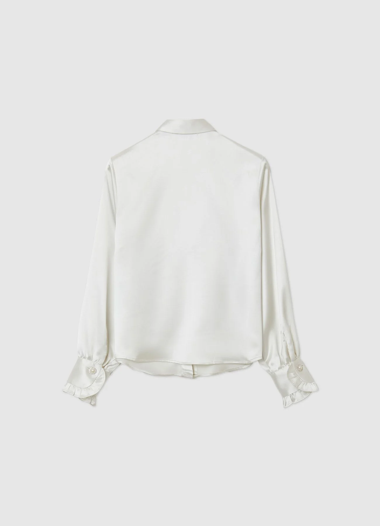 Camicia rouches bottone gioiello - Image 6