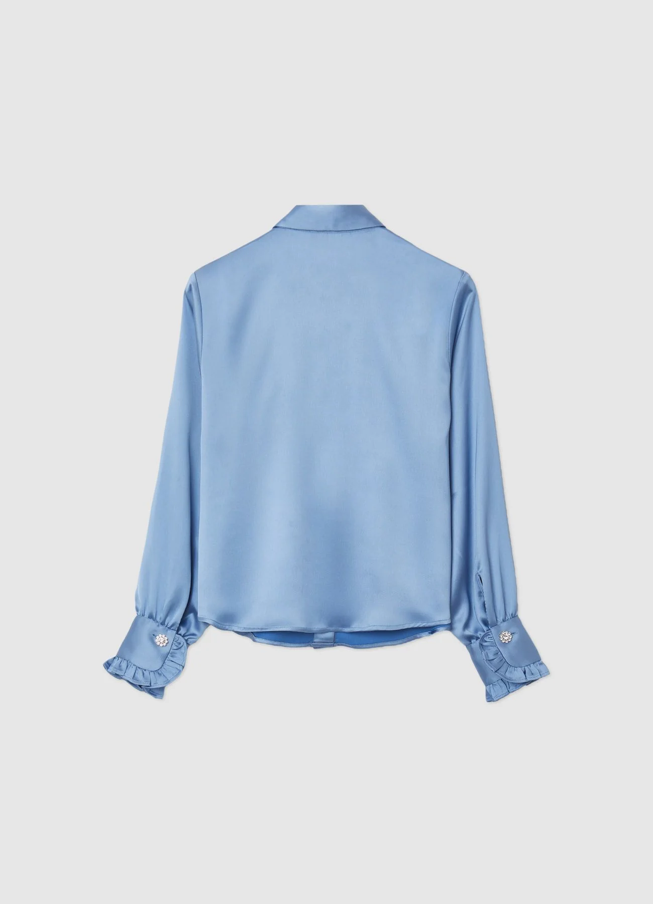 Camicia rouches bottone gioiello - Image 8