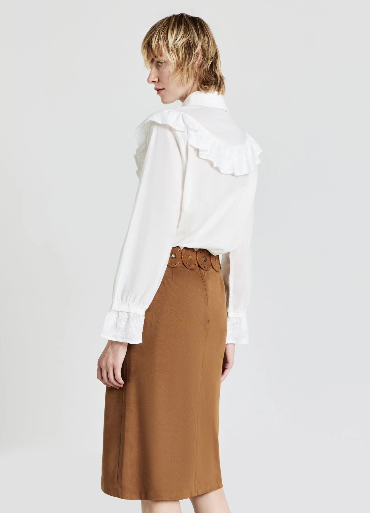 Camicia rouches ricamati - Image 2