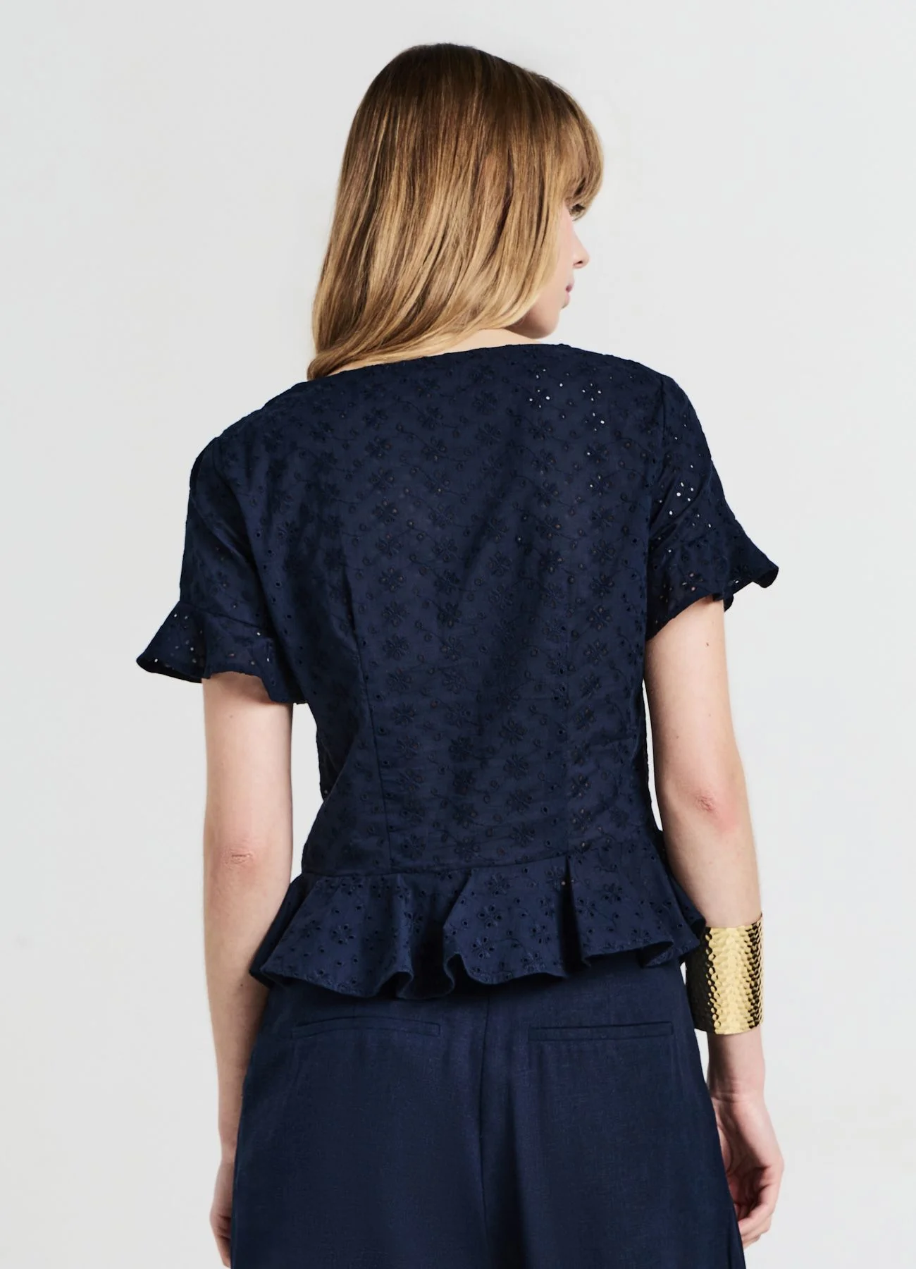 Camicia rouches sangallo - Image 3