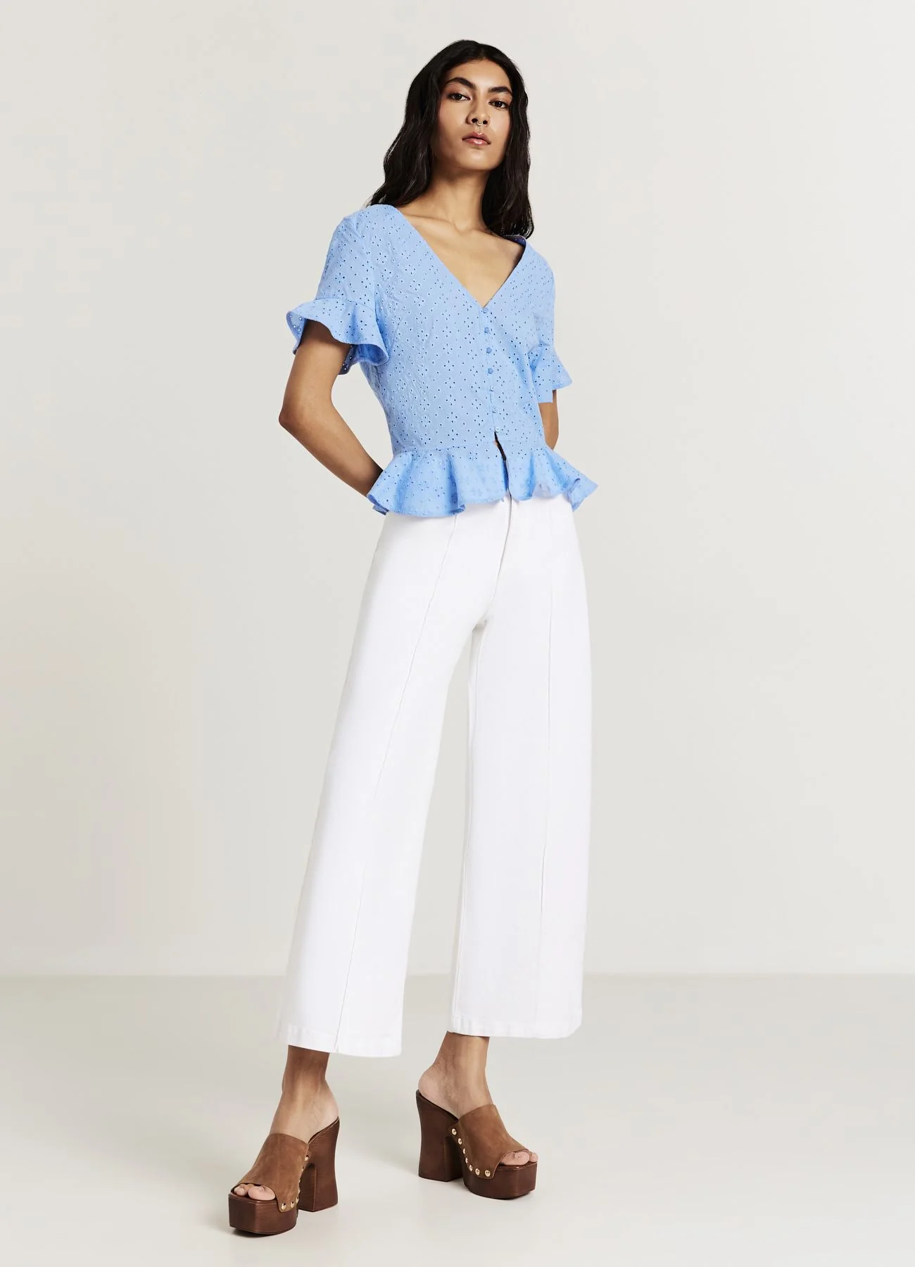 Camicia rouches sangallo - Image 2