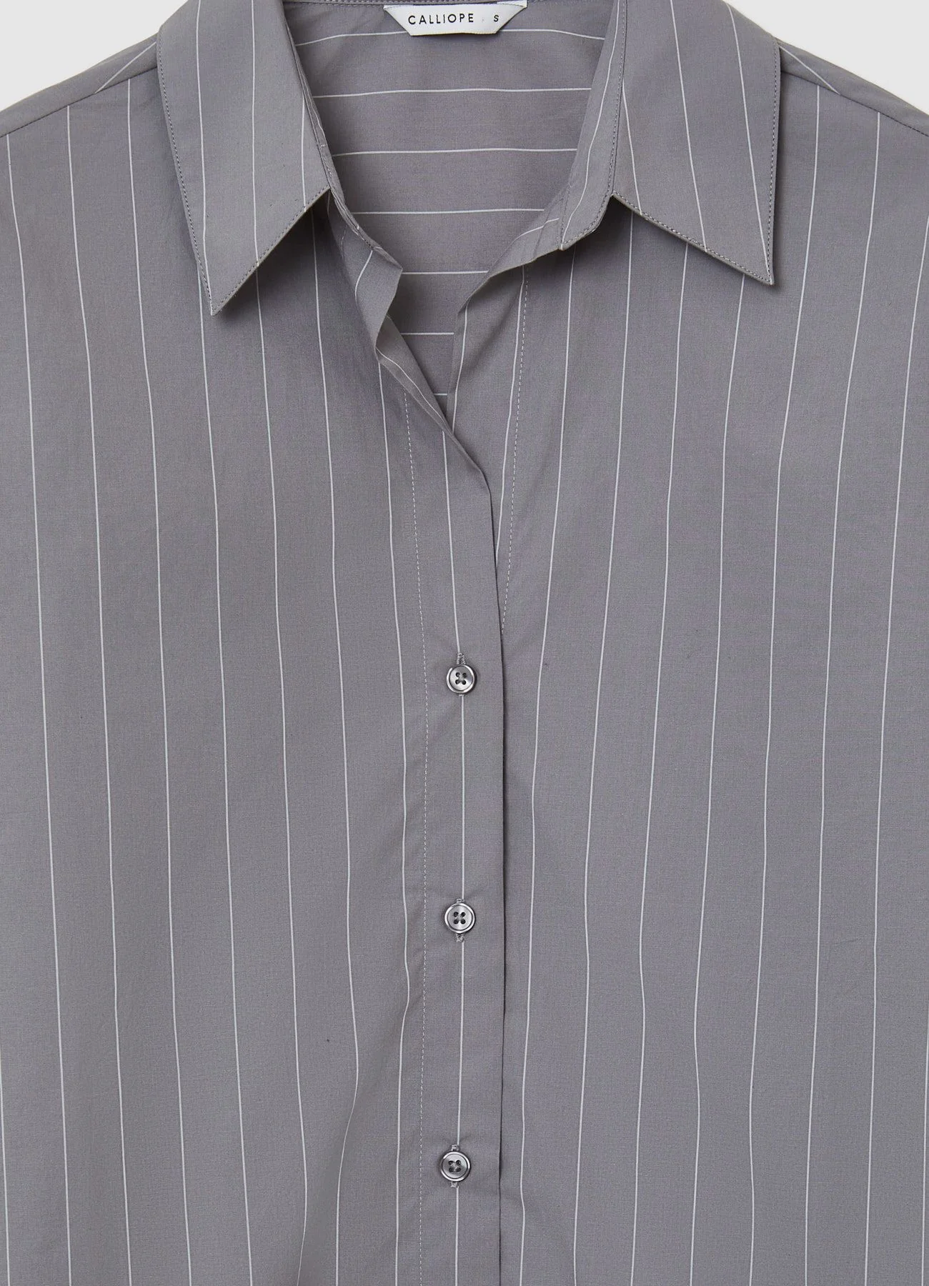 Camicia scollo a v a righe - Image 6