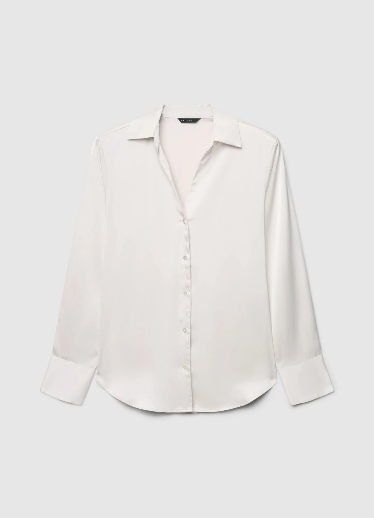 Camicia scollo a V similsatin - Image 5