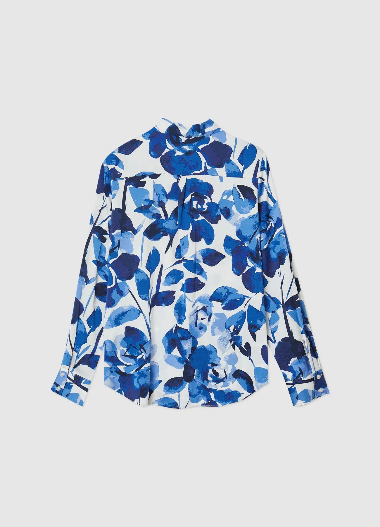 Camicia simil satin a fiori - Image 6