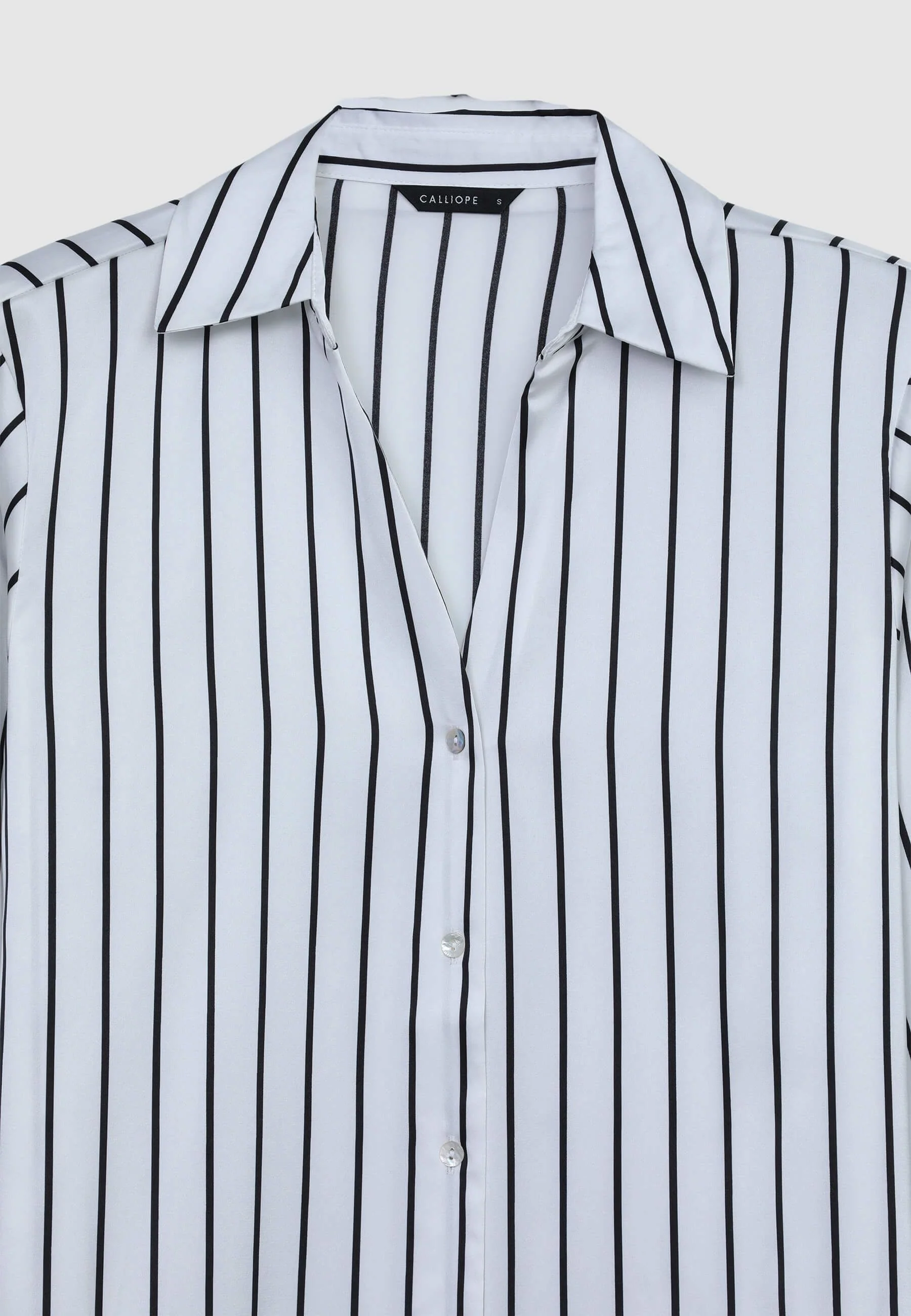 Camicia simil satin a righe - Image 6