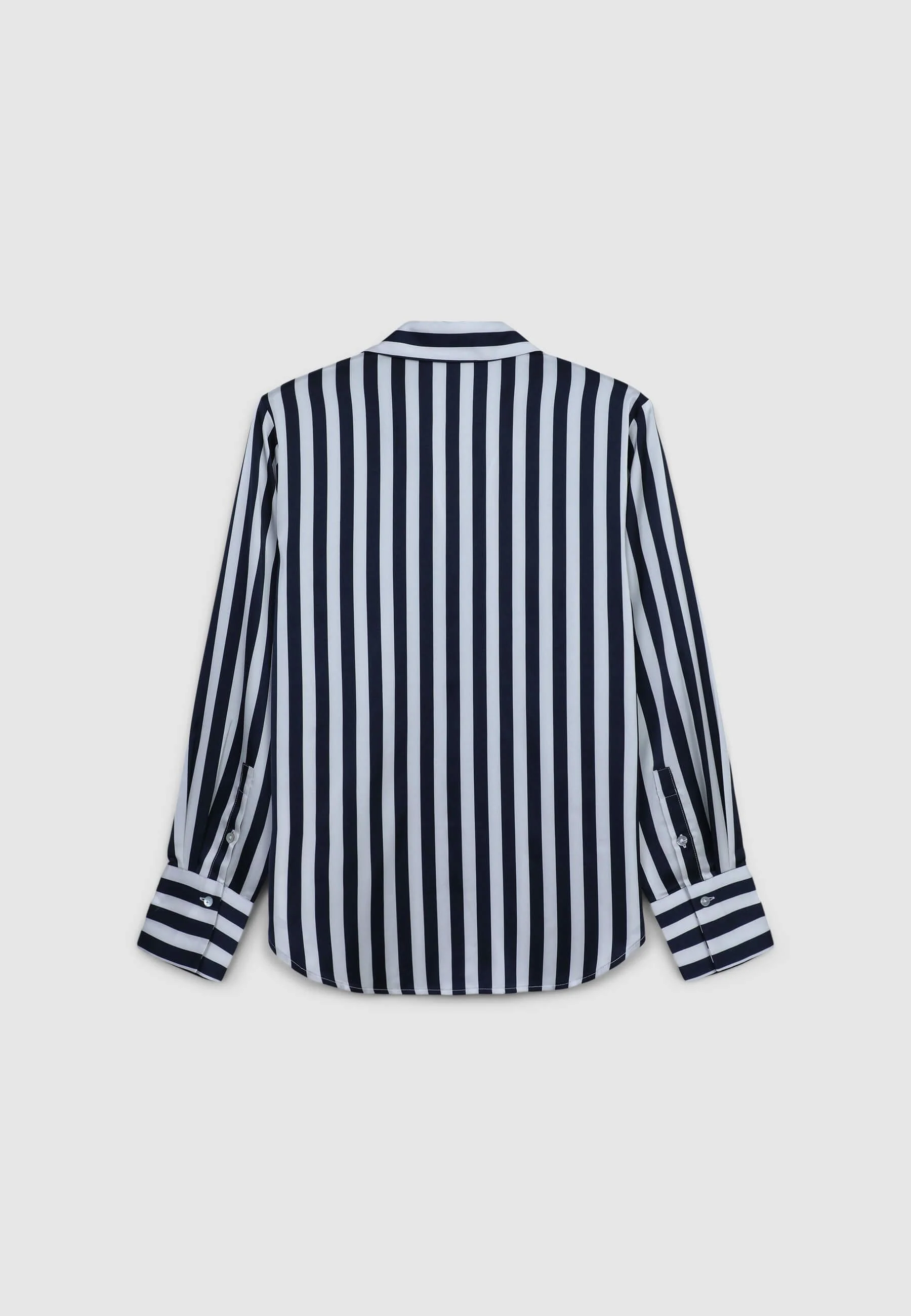 Camicia simil satin a righe - Image 4
