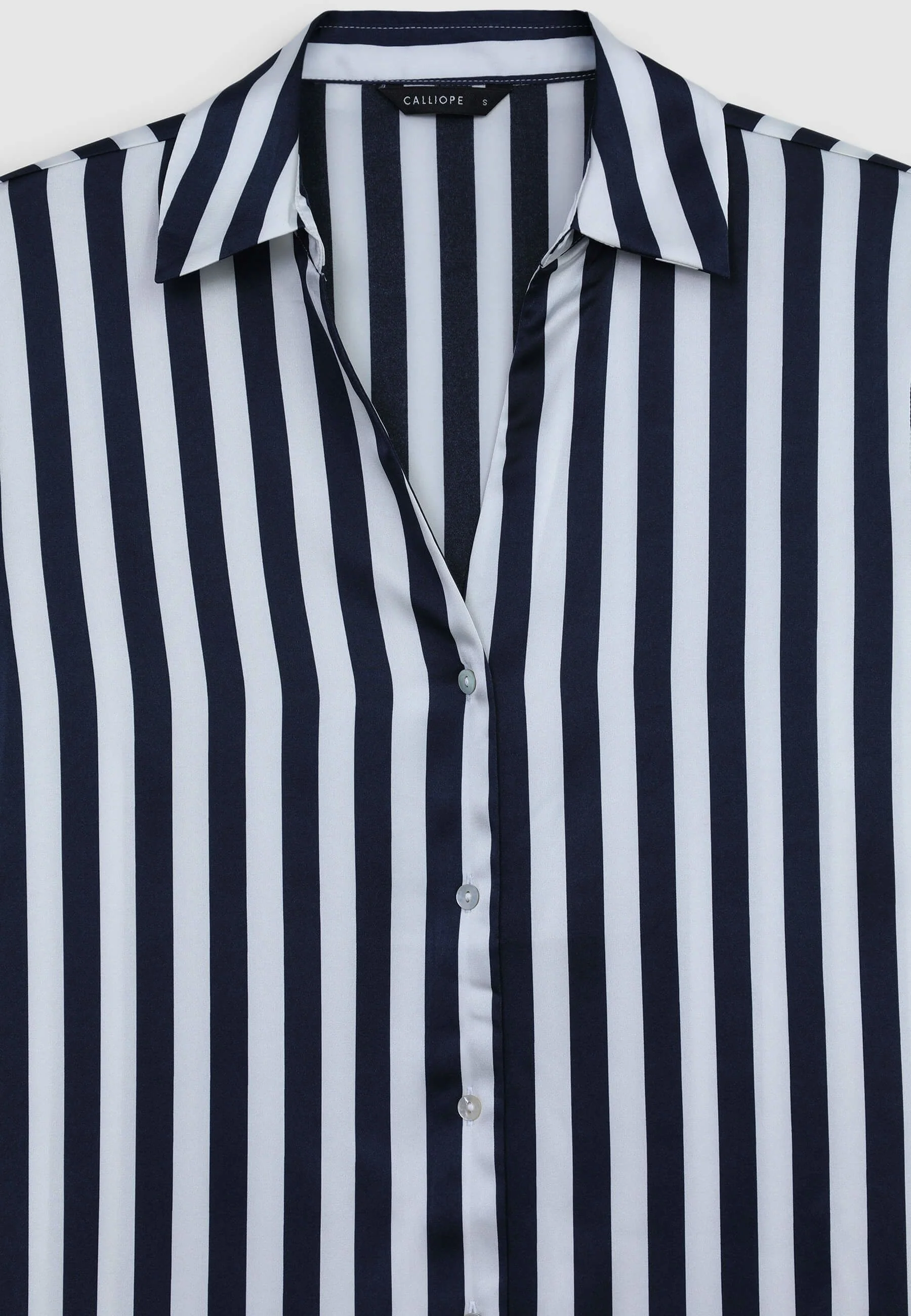 Camicia simil satin a righe - Image 6