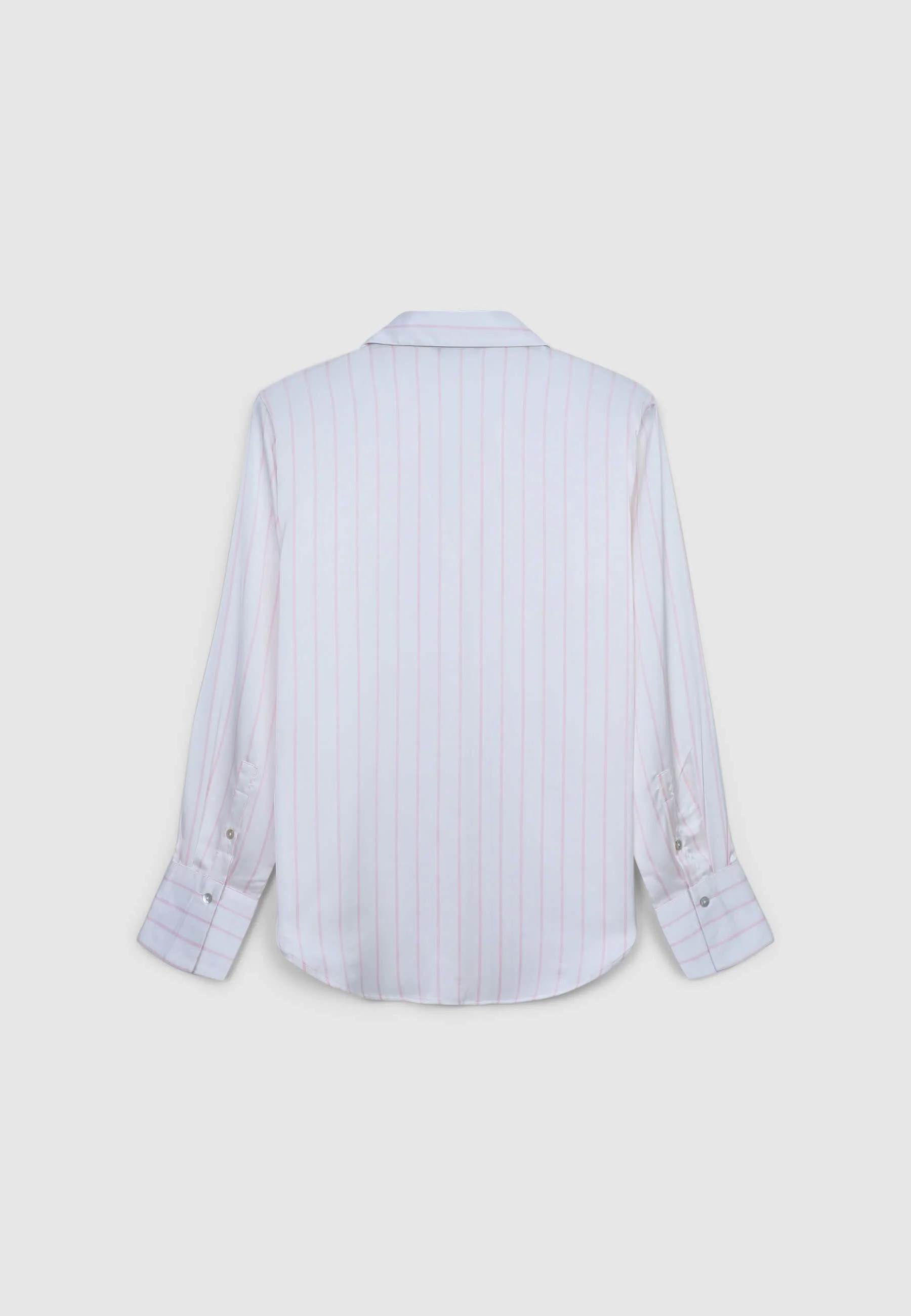 Camicia simil satin a righe - Image 4