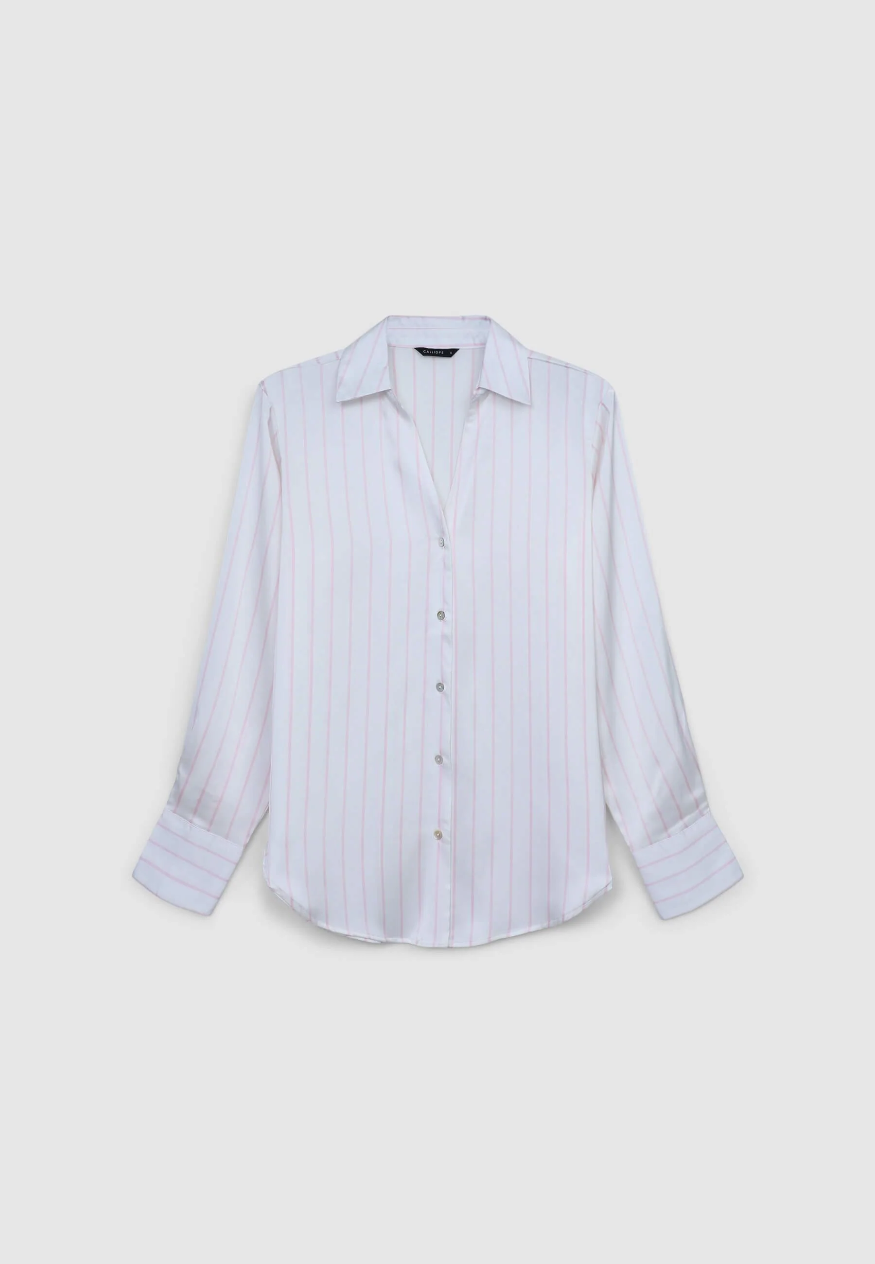 Camicia simil satin a righe - Image 6