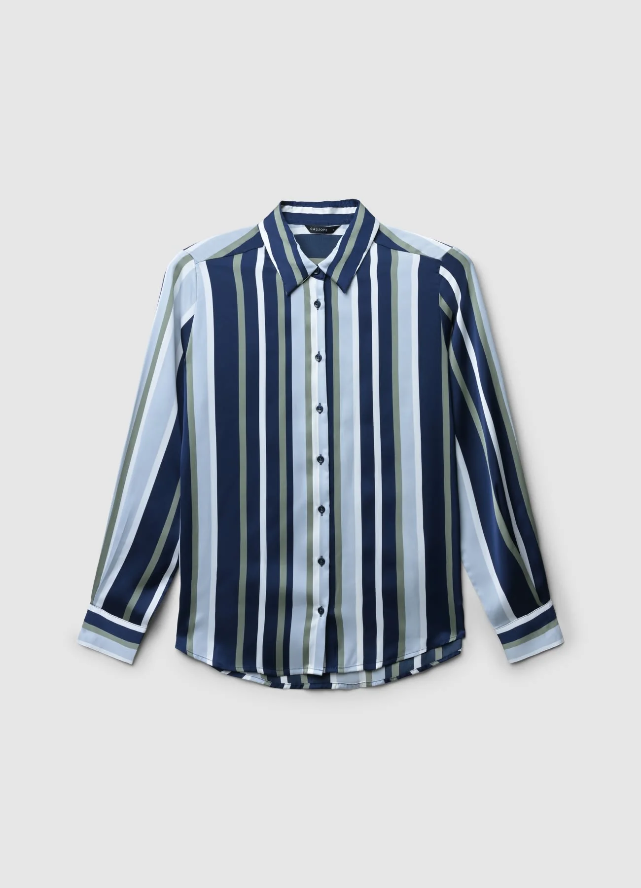 Camicia simil satin a righe - Image 6