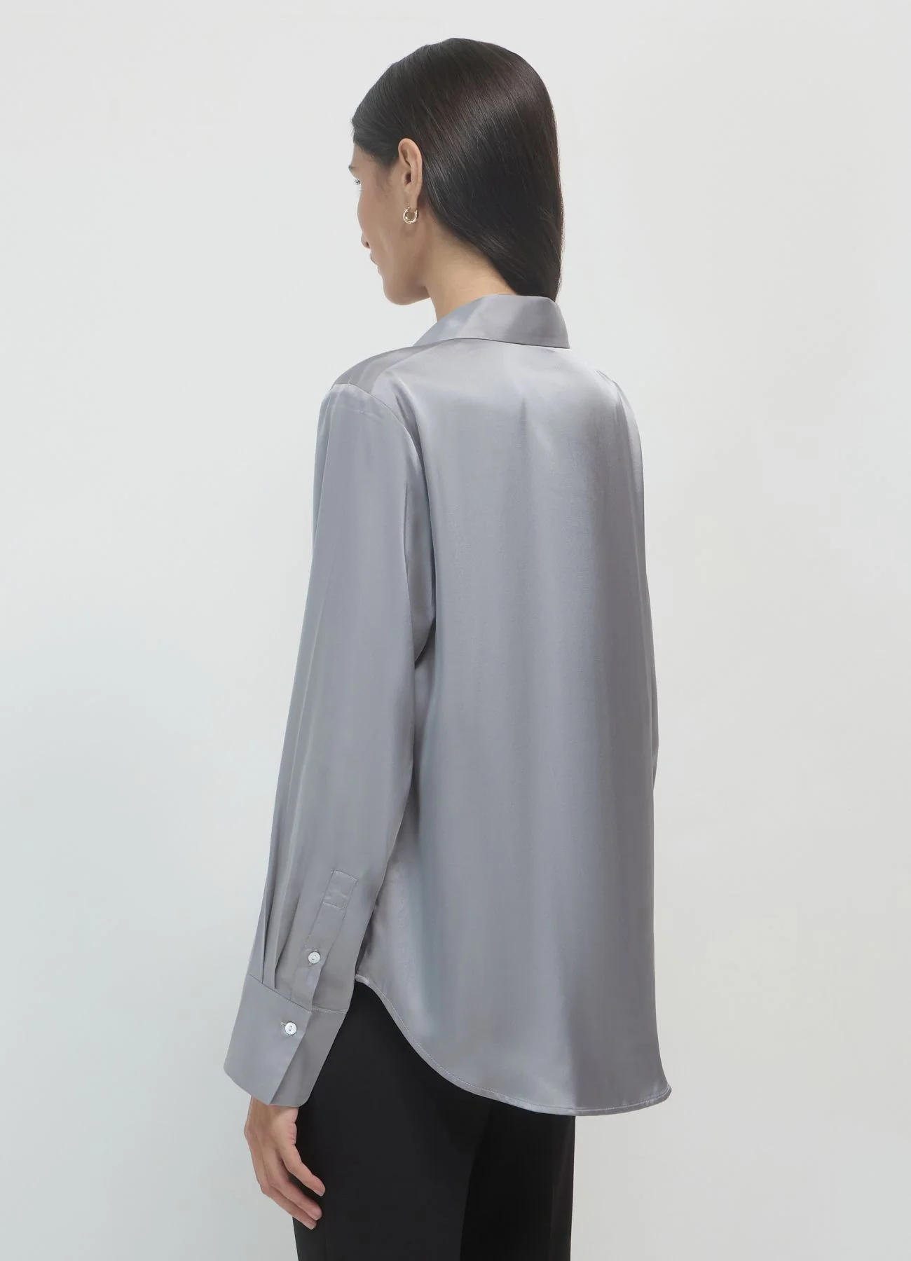 Camicia simil satin