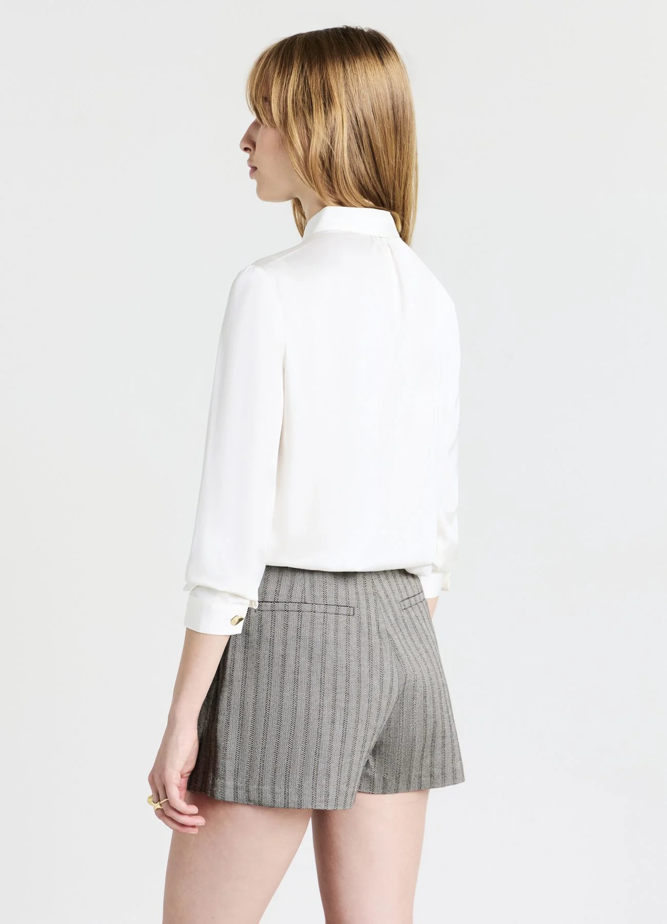 Camicia simil satin cravattino - Image 2