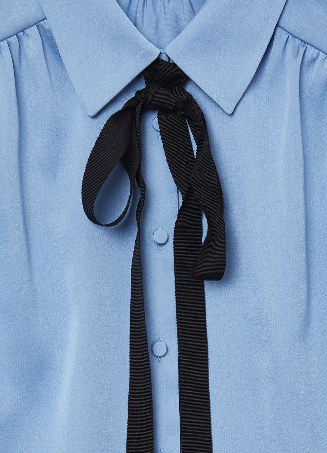 Camicia simil satin cravattino - Image 5