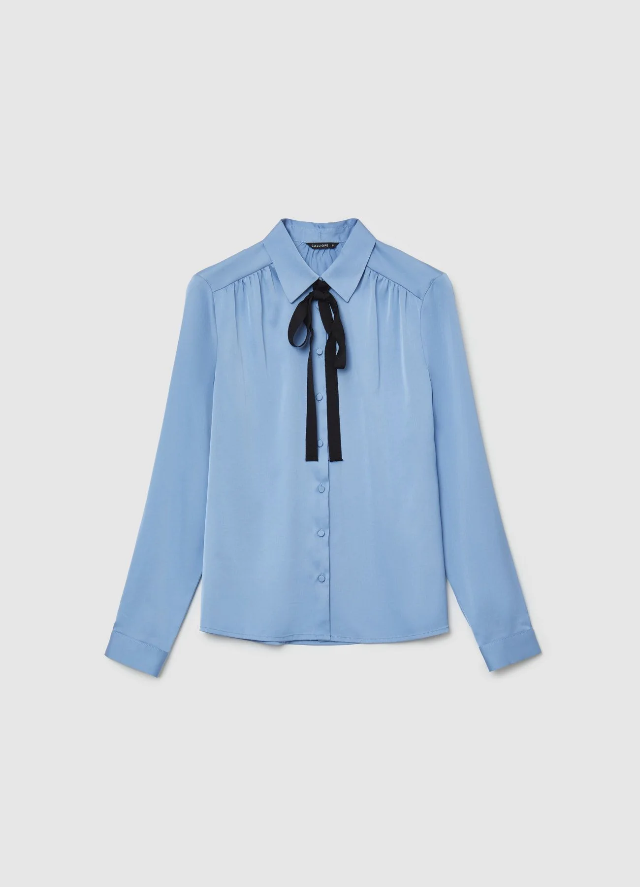 Camicia simil satin cravattino - Image 6