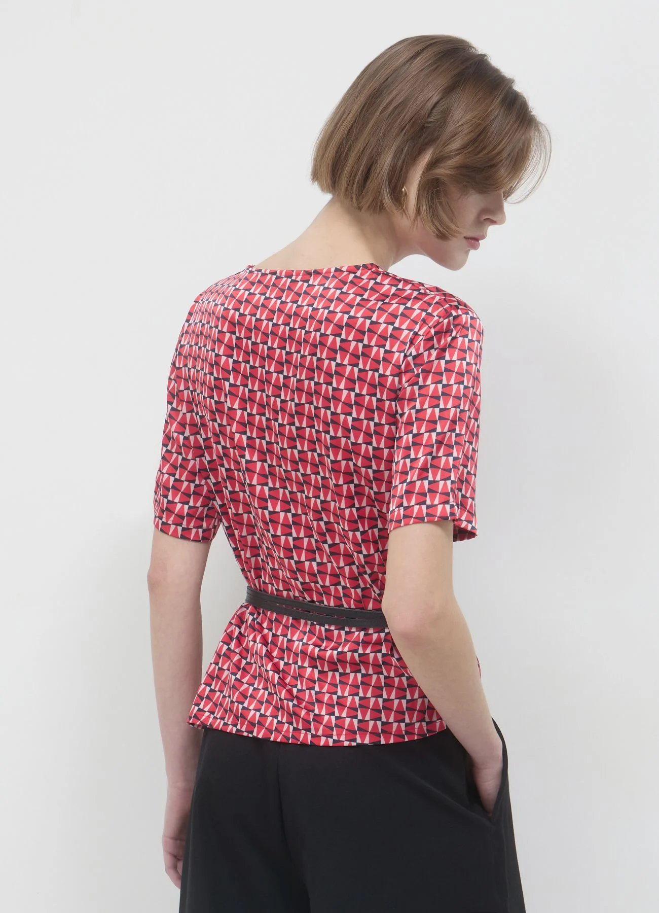 Camicia simil satin fantasia - Image 3