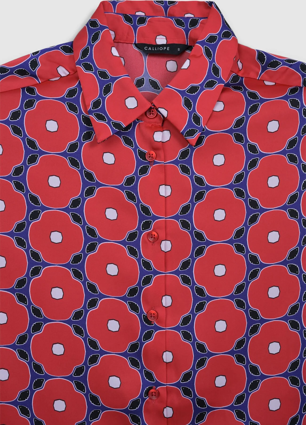 Camicia simil satin fantasia - Image 4