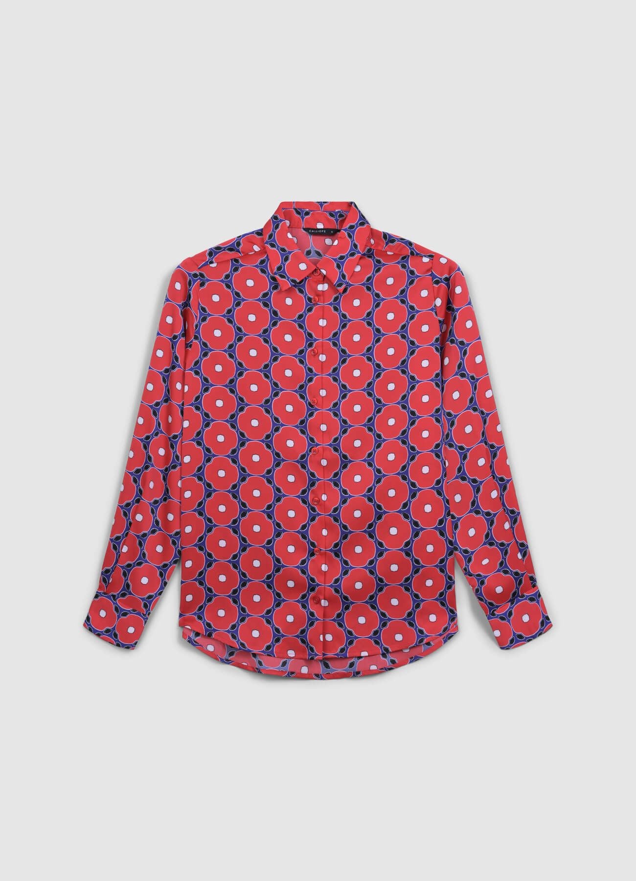 Camicia simil satin fantasia - Image 5