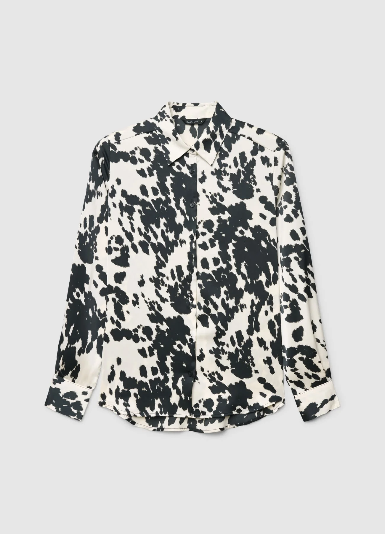 Camicia similsatin stampa mucca - Image 4
