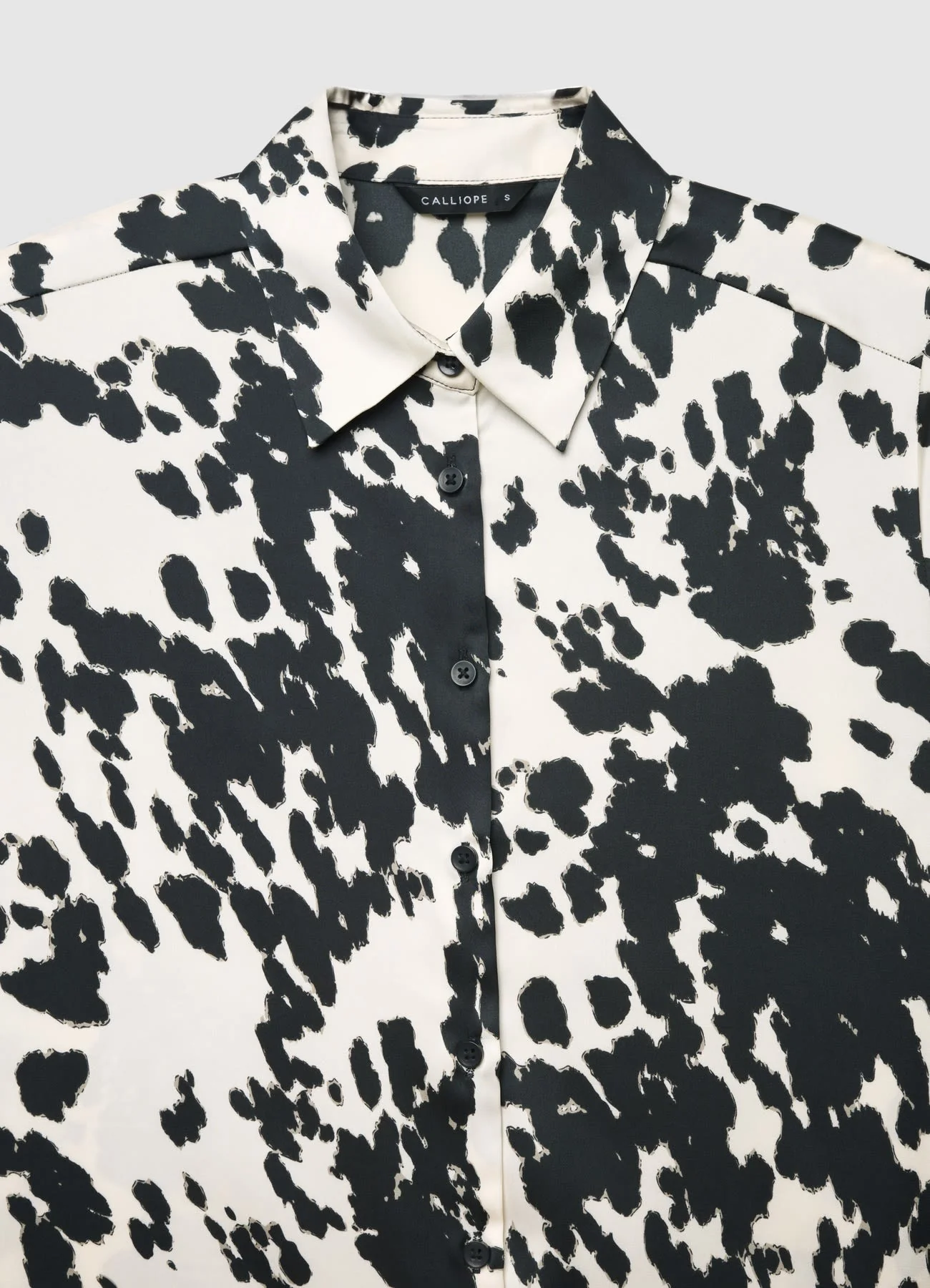 Camicia similsatin stampa mucca - Image 5