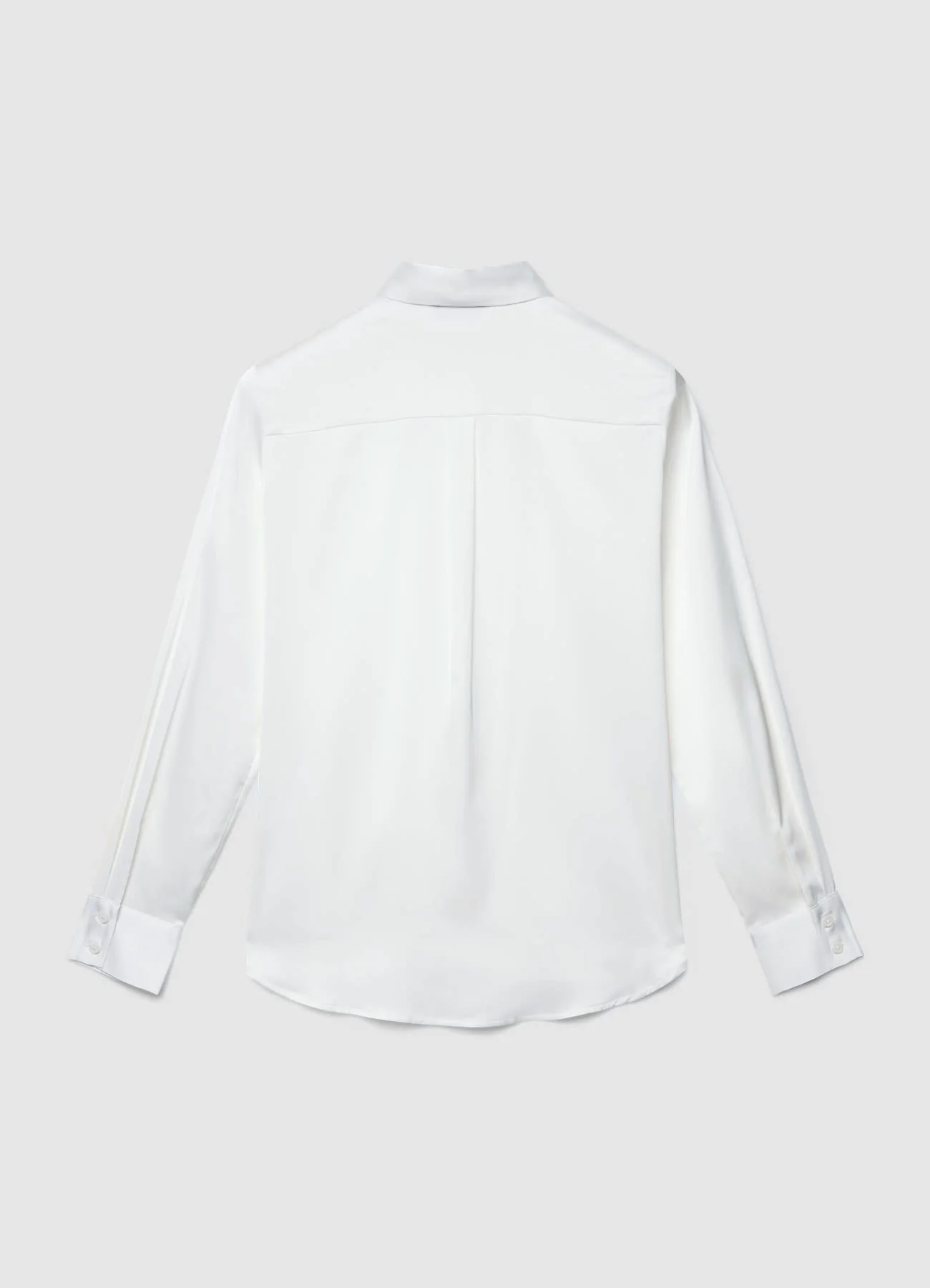 Camicia similsatin tinta unita - Image 6