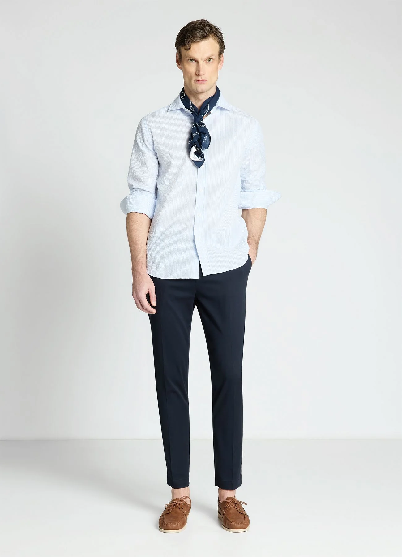 Camicia slim a righe