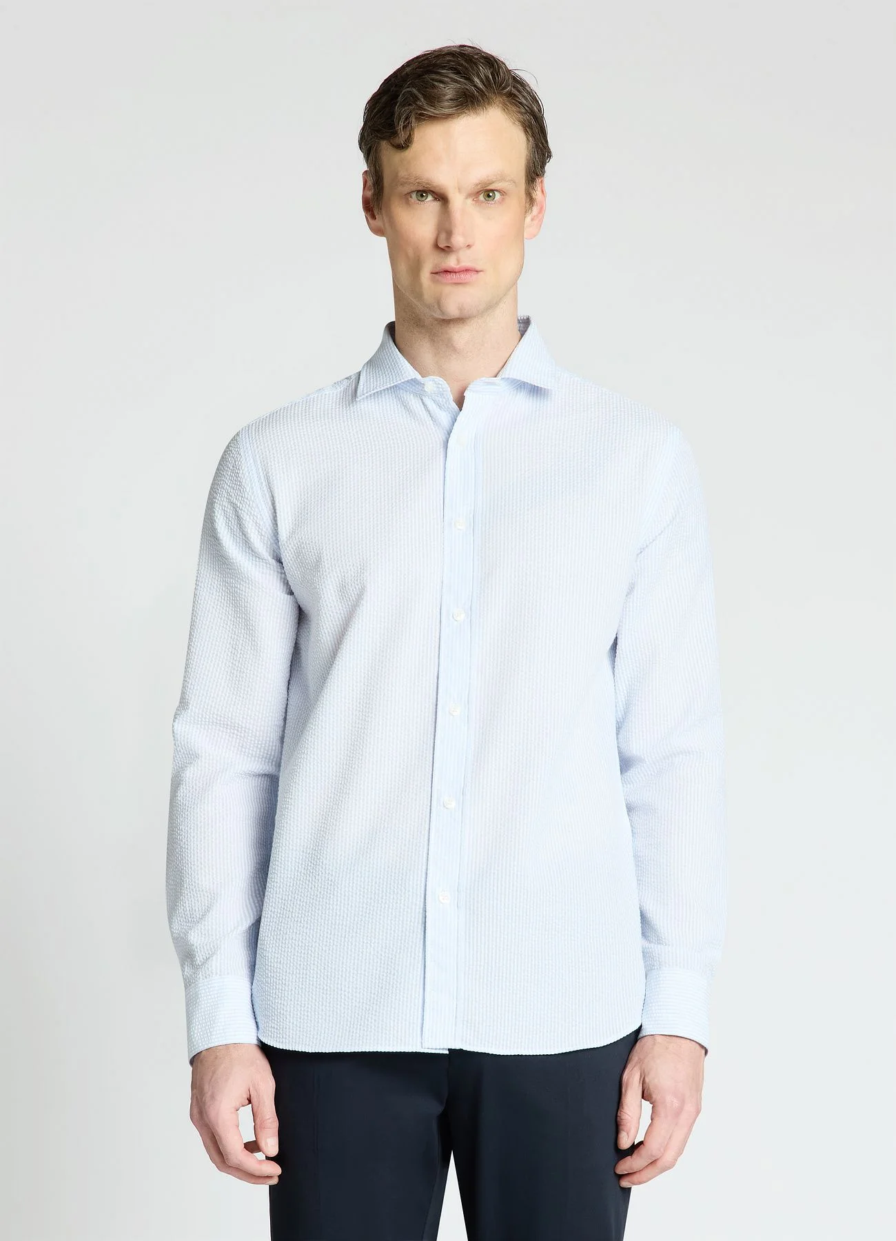 Camicia slim a righe - Image 2