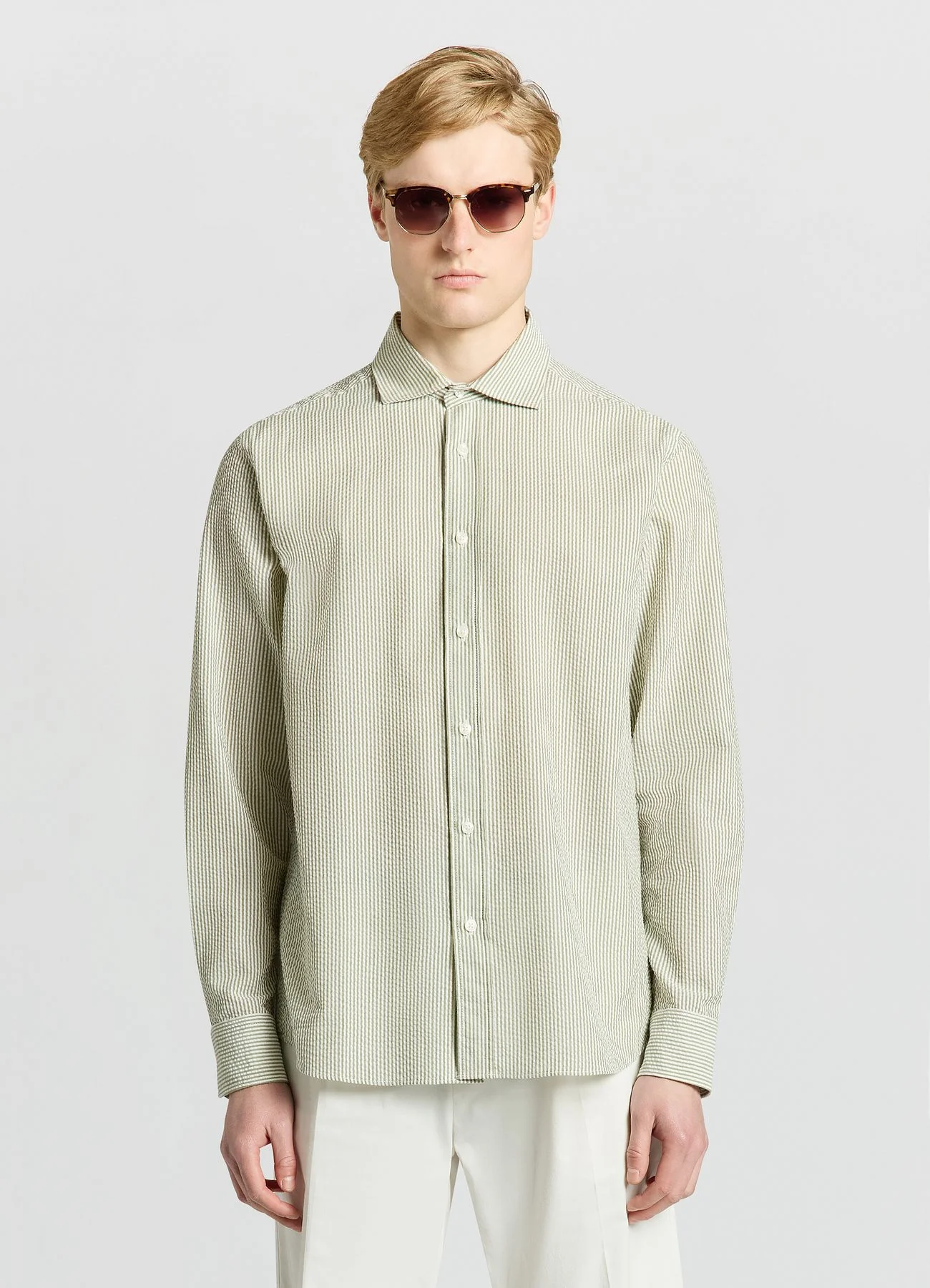 Camicia slim a righe - Image 2