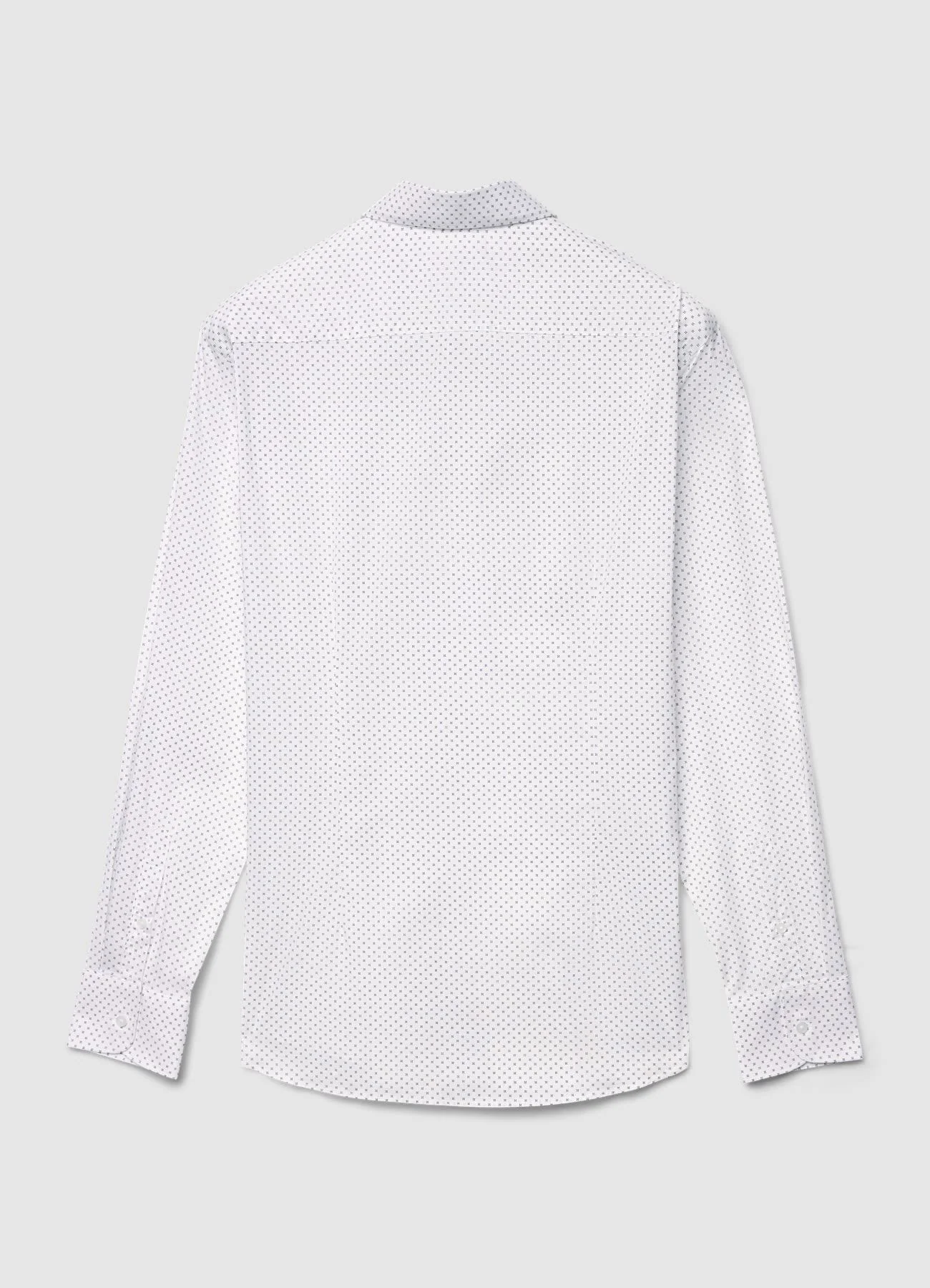 Camicia slim fit con microfantasia - Image 4