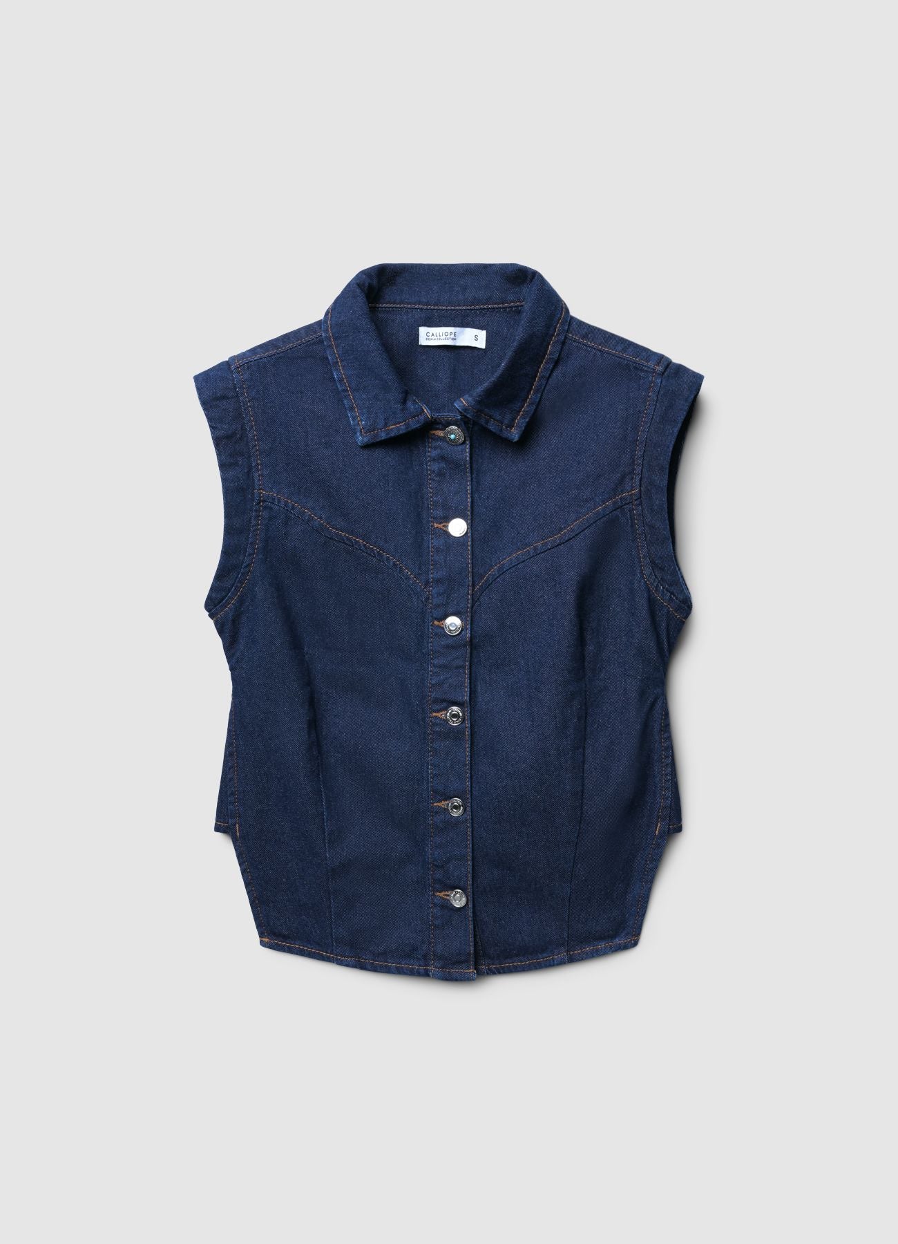 Camicia smanicata denim - Image 6
