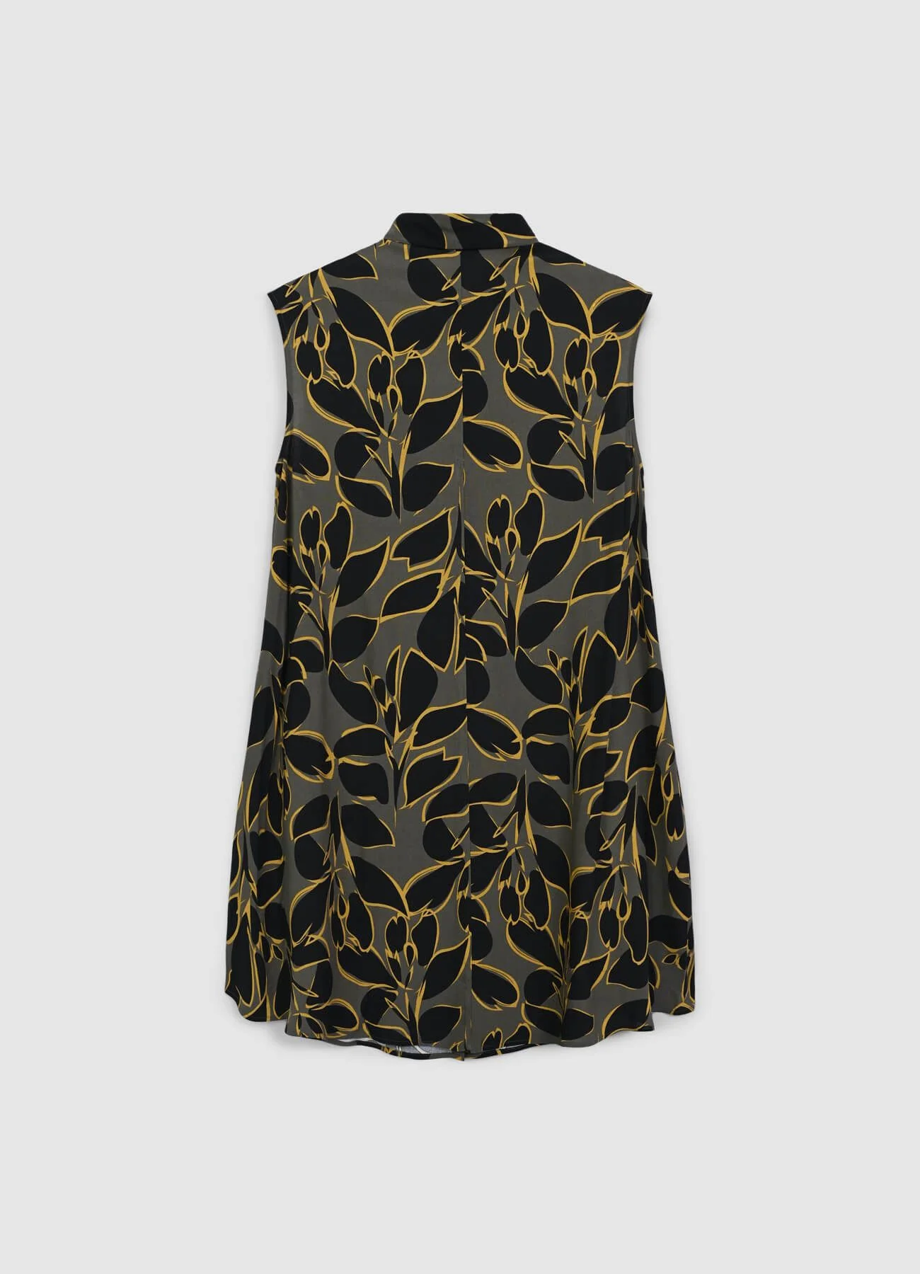 Camicia smanicata lunga a fantasia - Image 4