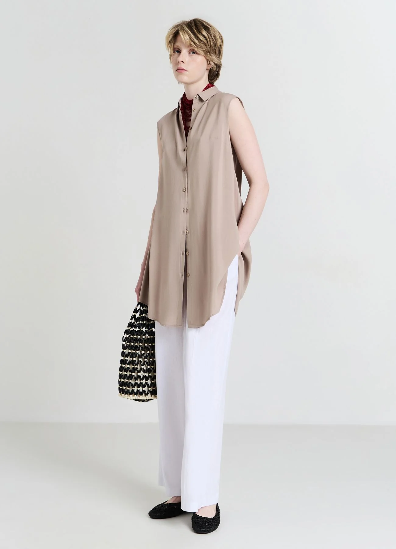 Camicia smanicata lunga