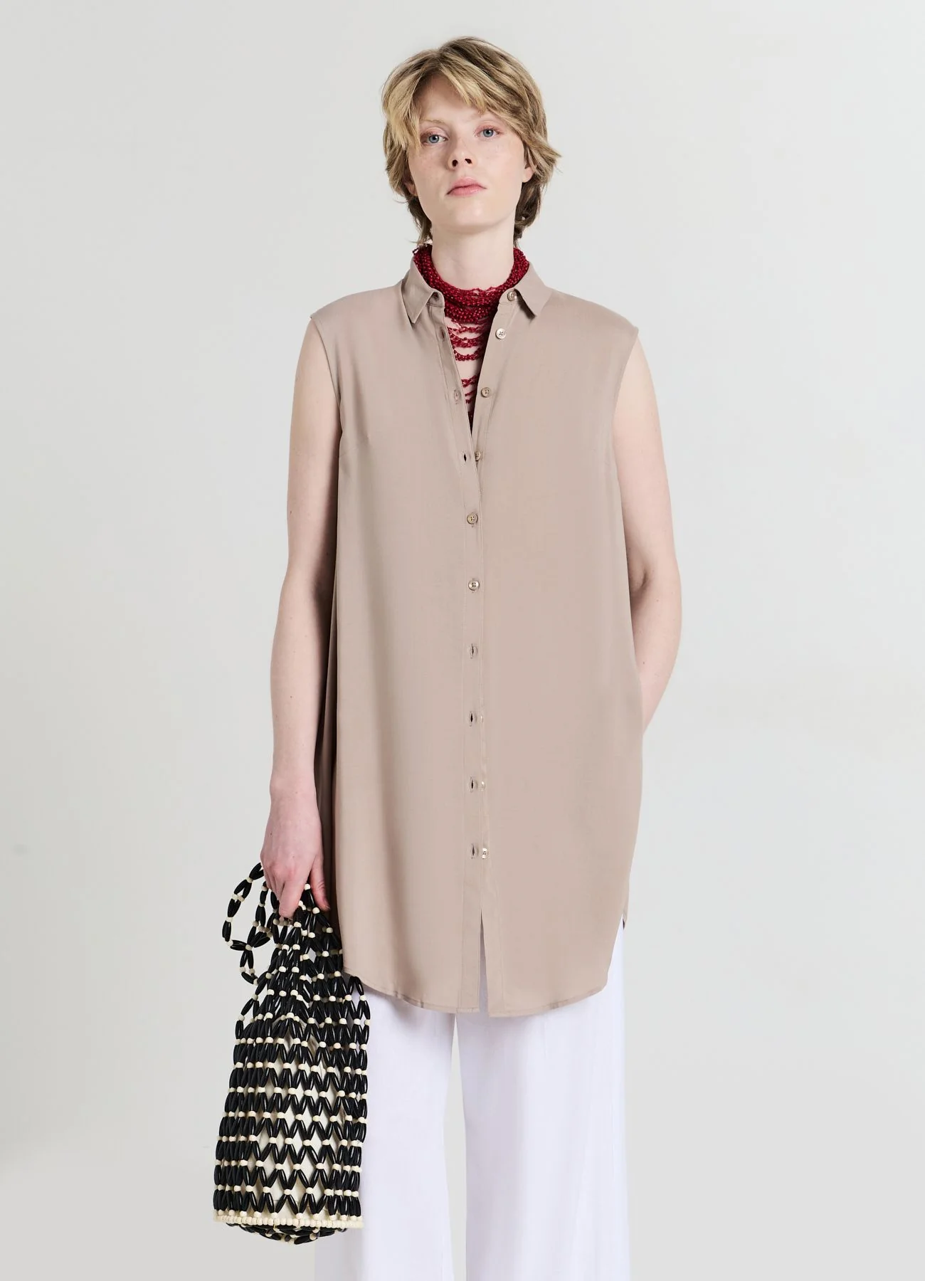 Camicia smanicata lunga - Image 2